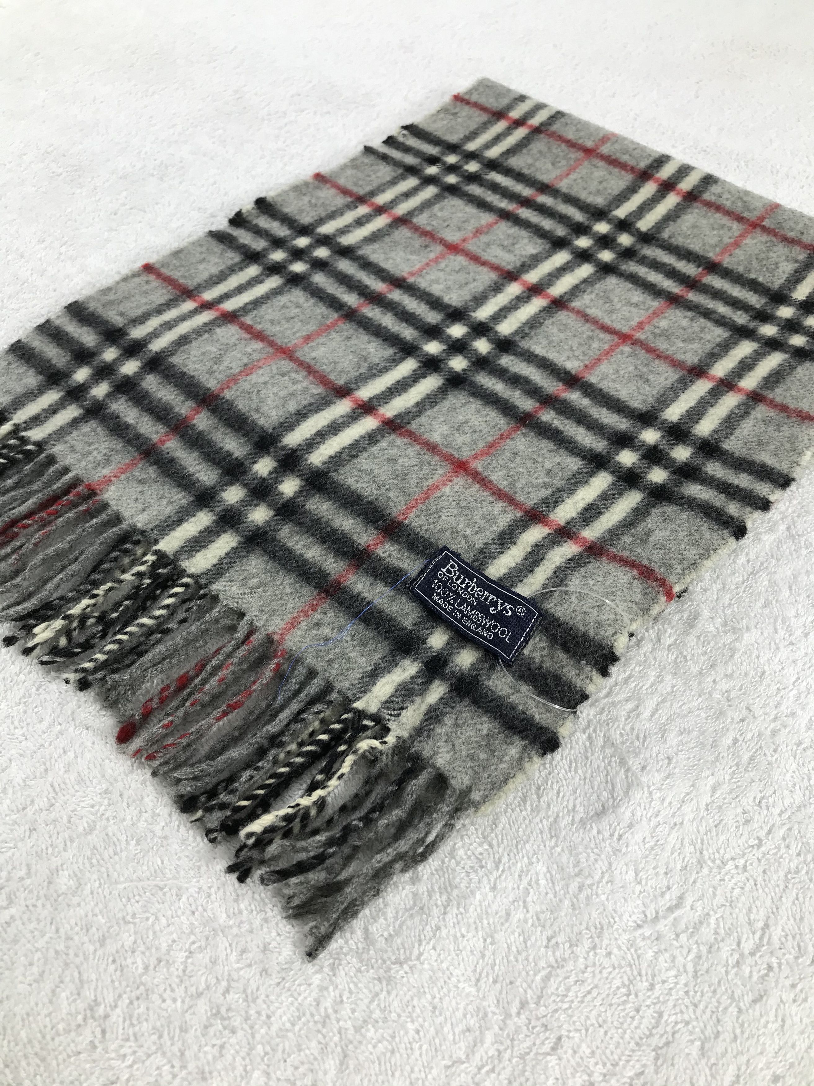 Burberry × Vintage Burberry Scarf / Muffler / Neckwear - WW1408 Size ONE SIZE - 7 Thumbnail