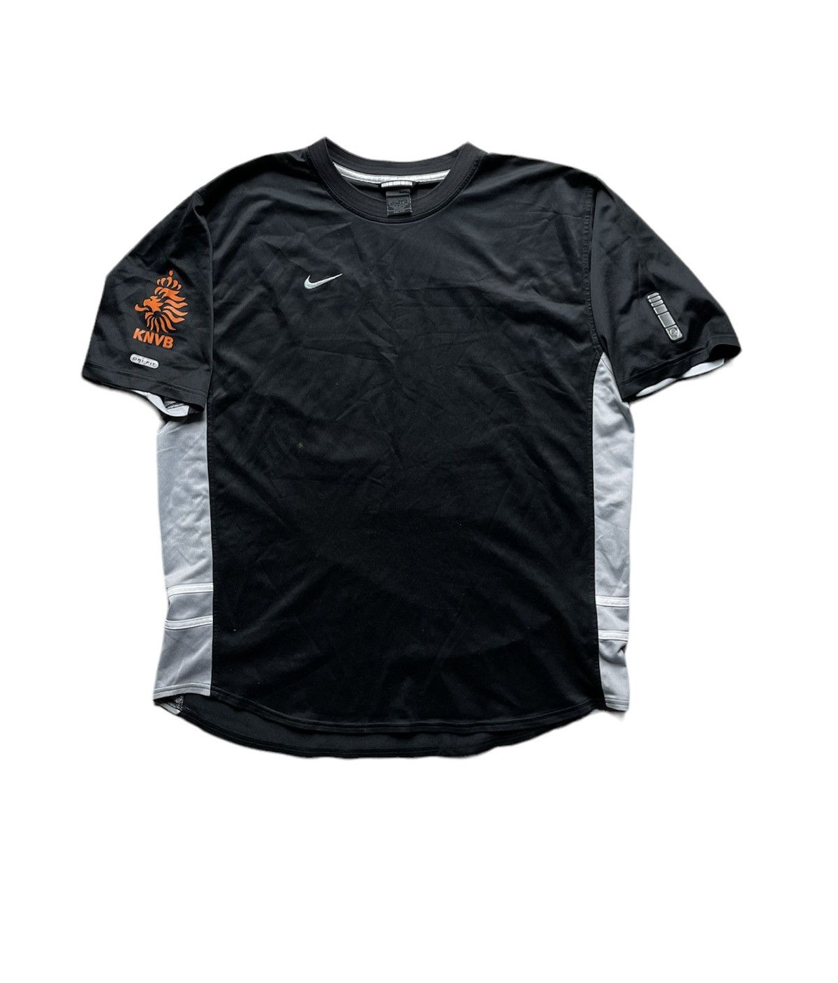 Nike × Vintage 90’s Nike KNVB Holland black vintage soccer jersey Size US XXL / EU 58 / 5 - 1 Thumbnail