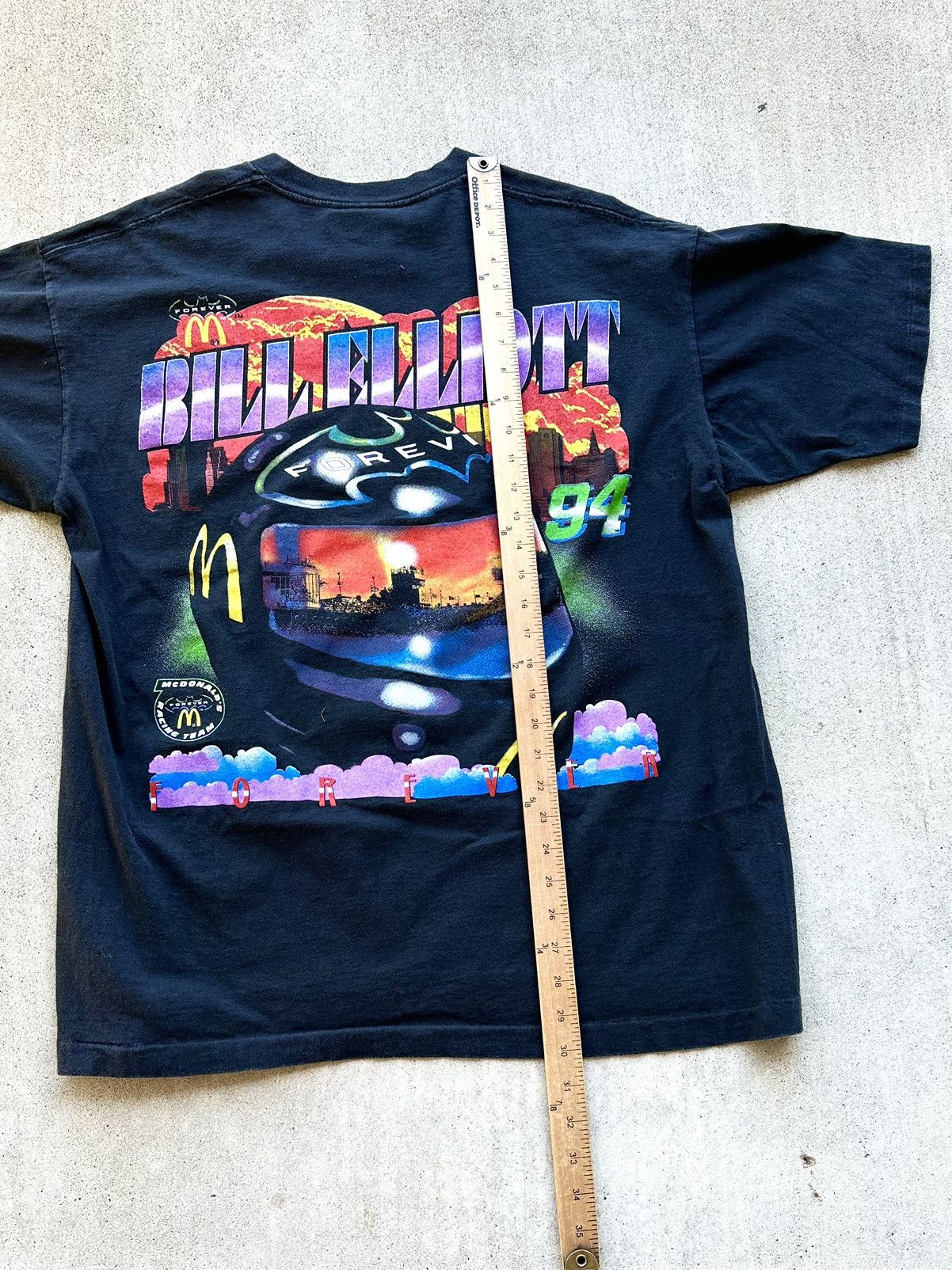 DC Comics × NASCAR × Vintage Vintage Bill Elliot NASCAR Tee Shirt Batman 90s Size US XL / EU 56 / 4 - 7 Thumbnail