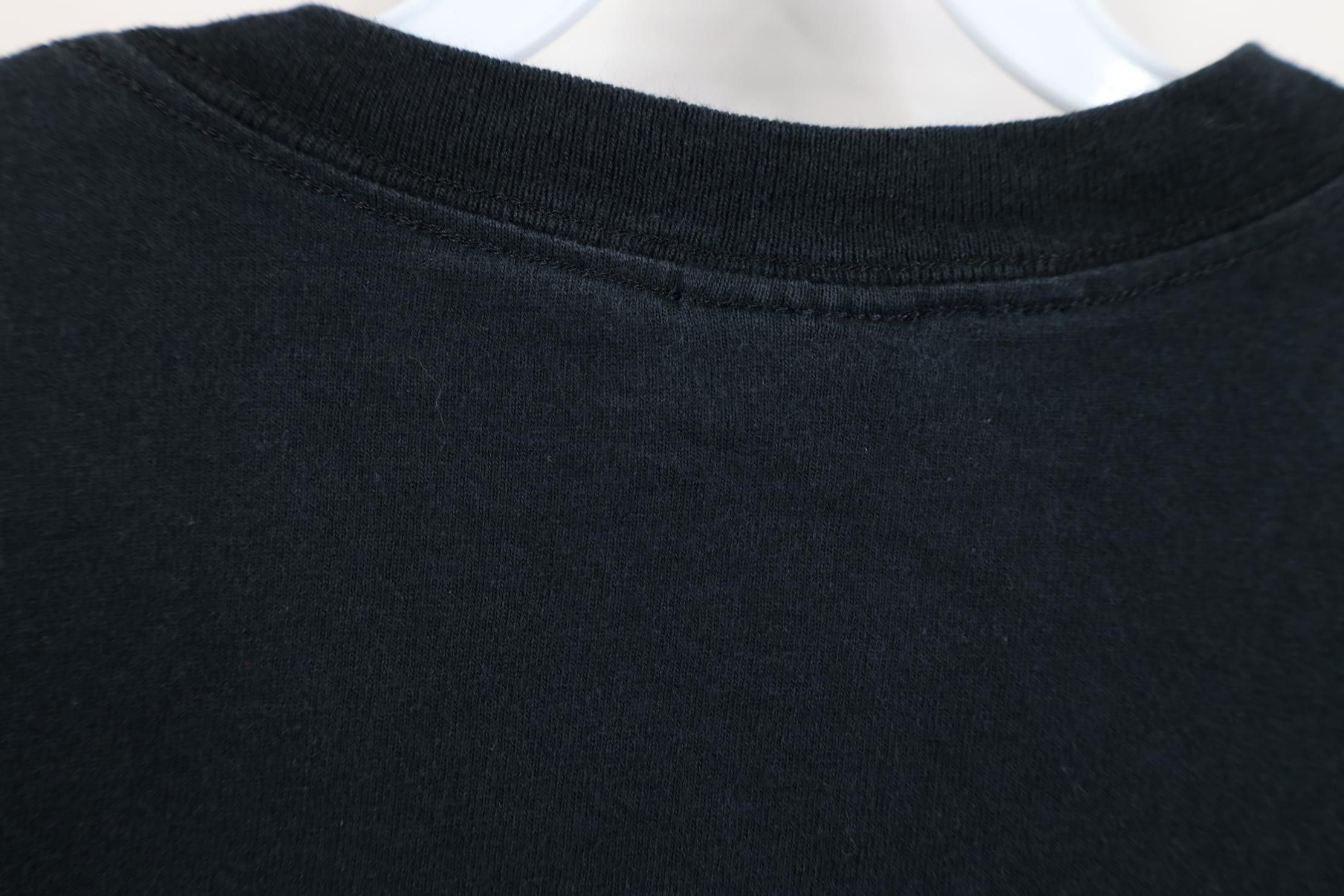 Vintage Vintage 90s Y2K Streetwear Heavyweight Cotton T-Shirt Black Size US L / EU 52-54 / 3 - 9 Thumbnail