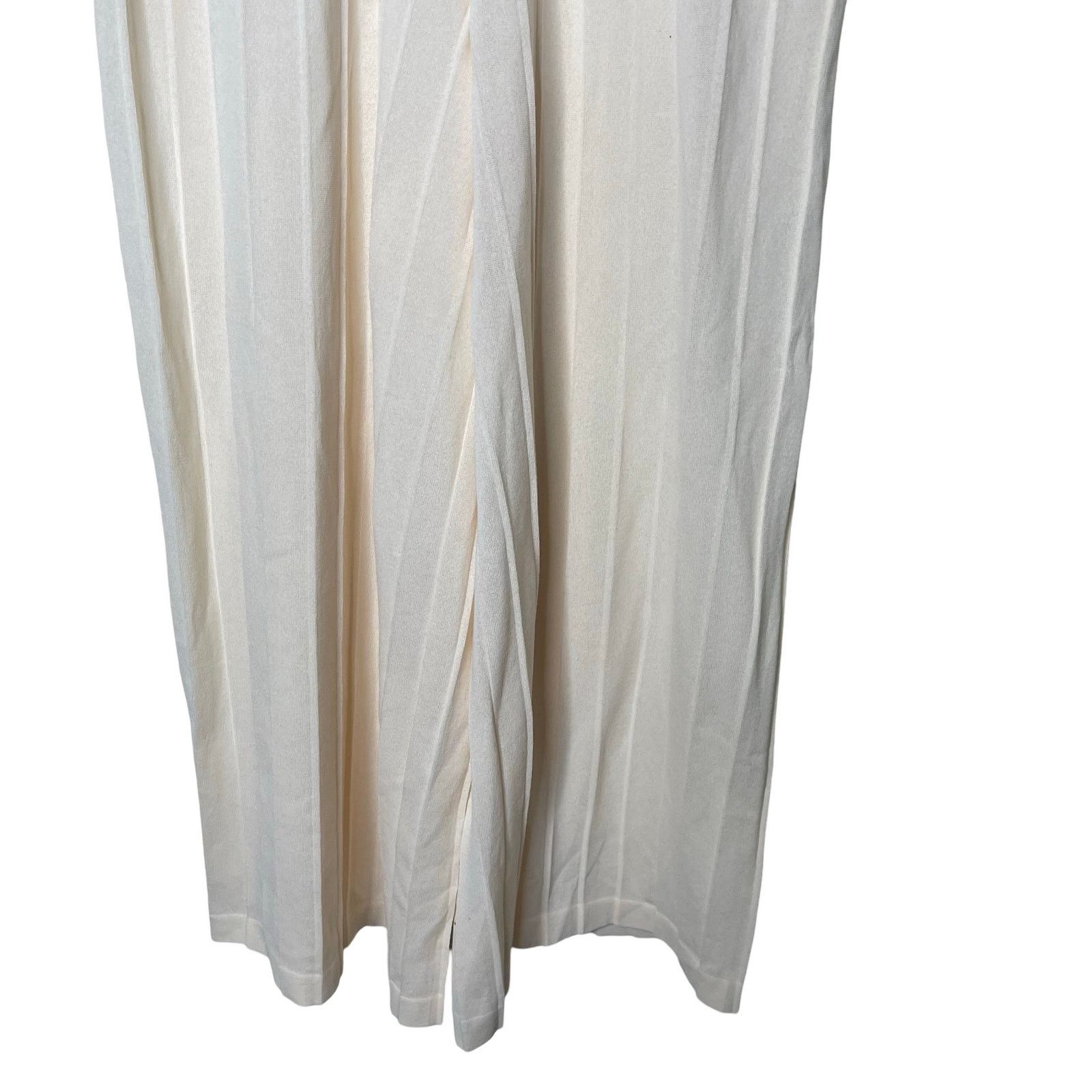 Theory Theory Pleated Palazzo Wide Leg Pull On Pants Bristol Ivory Size 26" / US 2 / IT 38 - 6 Thumbnail