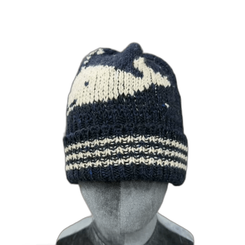 Thom Browne Thom Browne Whale Design Wool Beanie Hat Size ONE SIZE - 1 Thumbnail