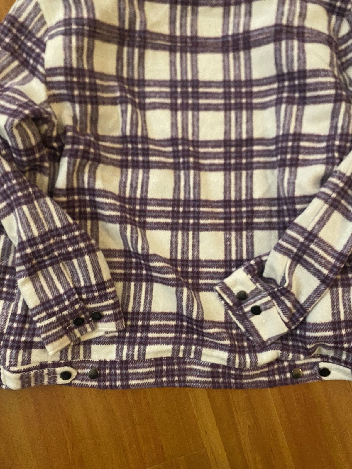 Flannel NEW Purple 23 XXIII Flannel Shirt - Large Size US L / EU 52-54 / 3 - 2 Thumbnail