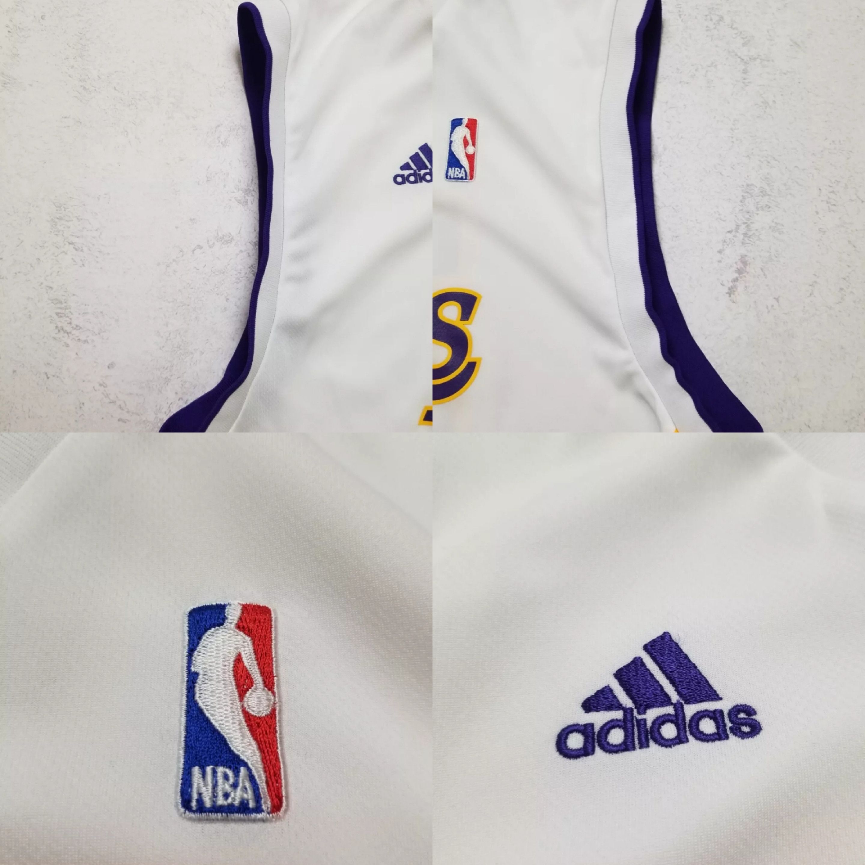 Adidas Los Angeles Lakers Kobe Bryant #24 Adidas NBA White Jersey Size US L / EU 52-54 / 3 - 8 Thumbnail