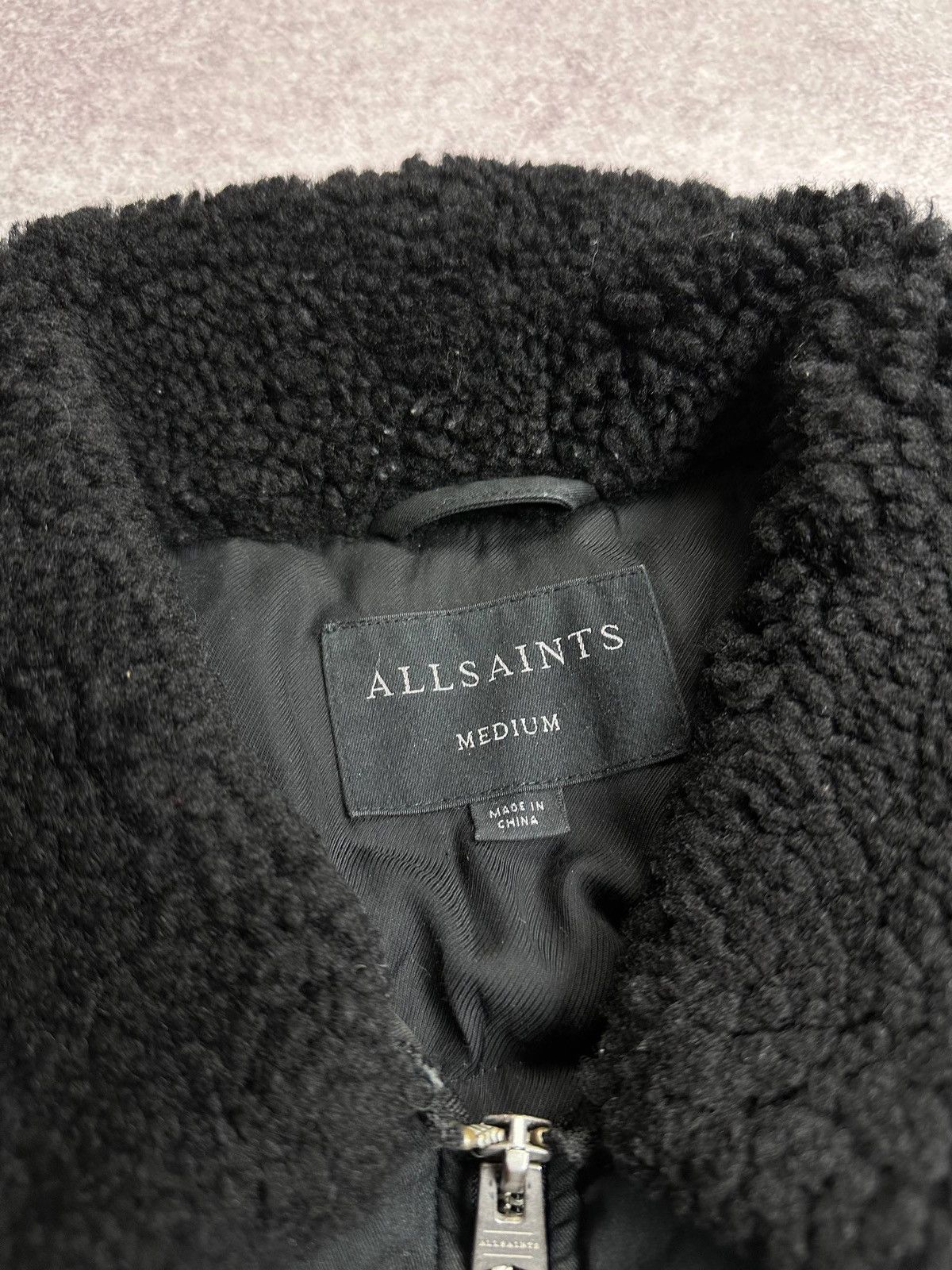 Allsaints Allsaints Conway Jacket Black Sherpa Winter Rare Mens M Size US M / EU 48-50 / 2 - 5 Thumbnail
