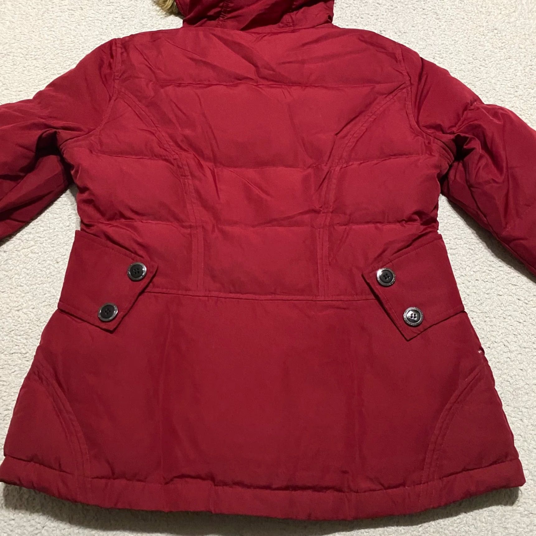 Calvin Klein Calvin Klein Womens Jacket M Red Parka Hooded Full Zip Puffer Cozy Weathergear Insulated Streetwear Size M / US 6-8 / IT 42-44 - 2 Thumbnail