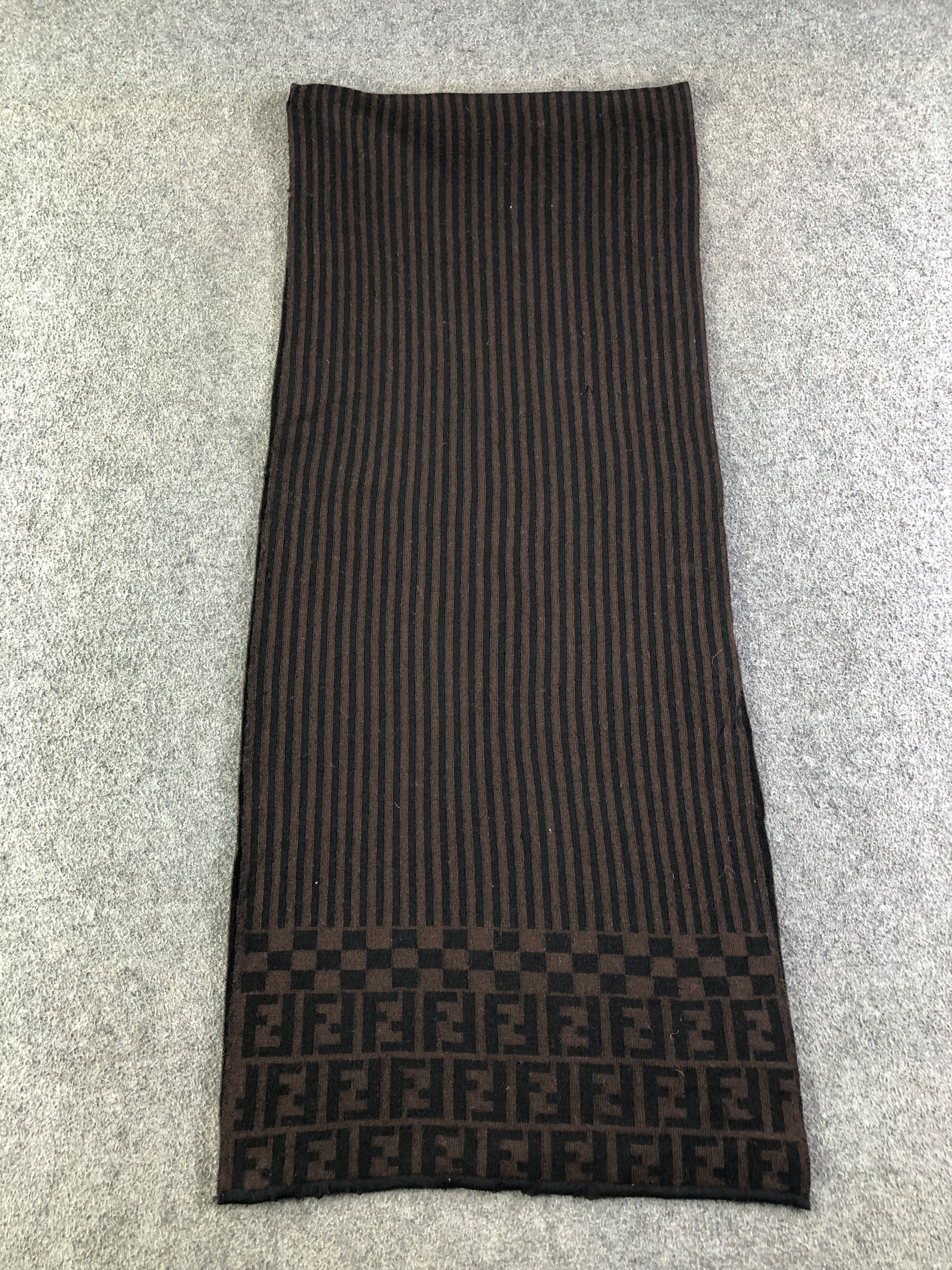 Fendi Fendi Monogram Wool Scarf / Muffler / Neckwear SS1303 Size ONE SIZE - 2 Thumbnail