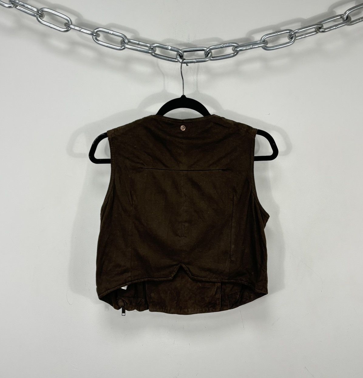 Diesel Diesel Women’s NWT Avant Garde Goat Leather Vest Jacket Size L / US 10 / IT 46 - 2 Thumbnail