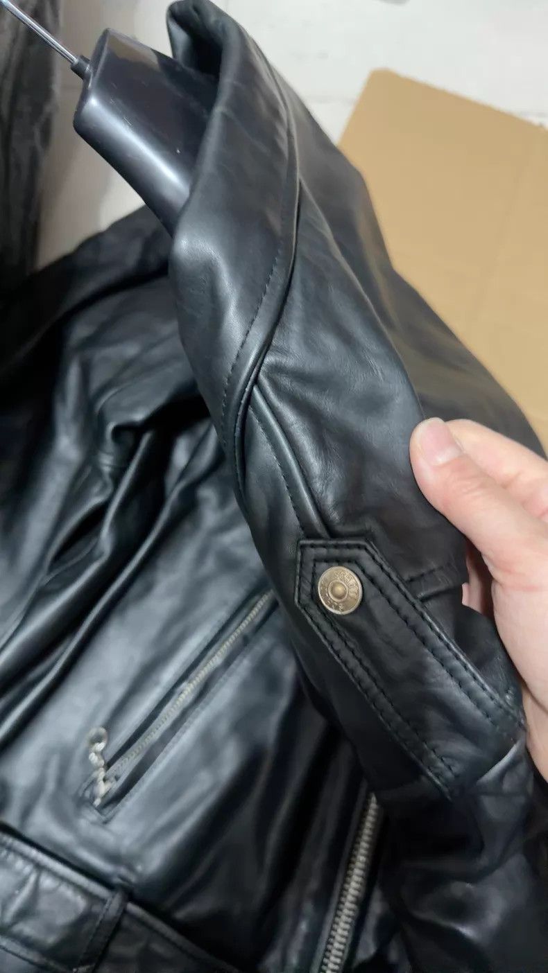 Schott Schott Black motorcycle leather jacket Size US XXL / EU 58 / 5 - 7 Thumbnail