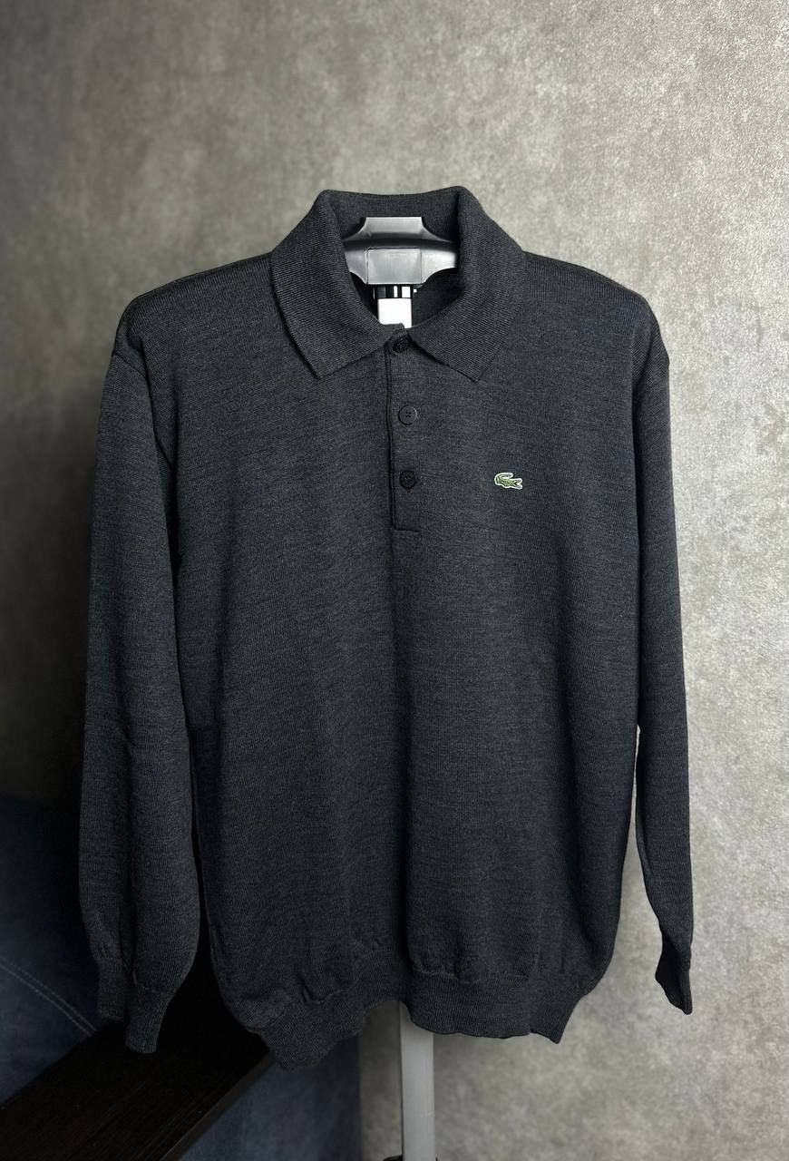 Lacoste Vintage Lacoste Sweater Laine Wool Knitwear Rugby Size US L / EU 52-54 / 3 - 1 Thumbnail