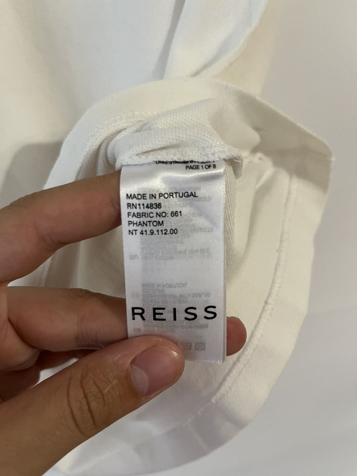 Reiss Reiss Classic Cotton Polo Shirt Made in Portugal Size US M / EU 48-50 / 2 - 7 Thumbnail
