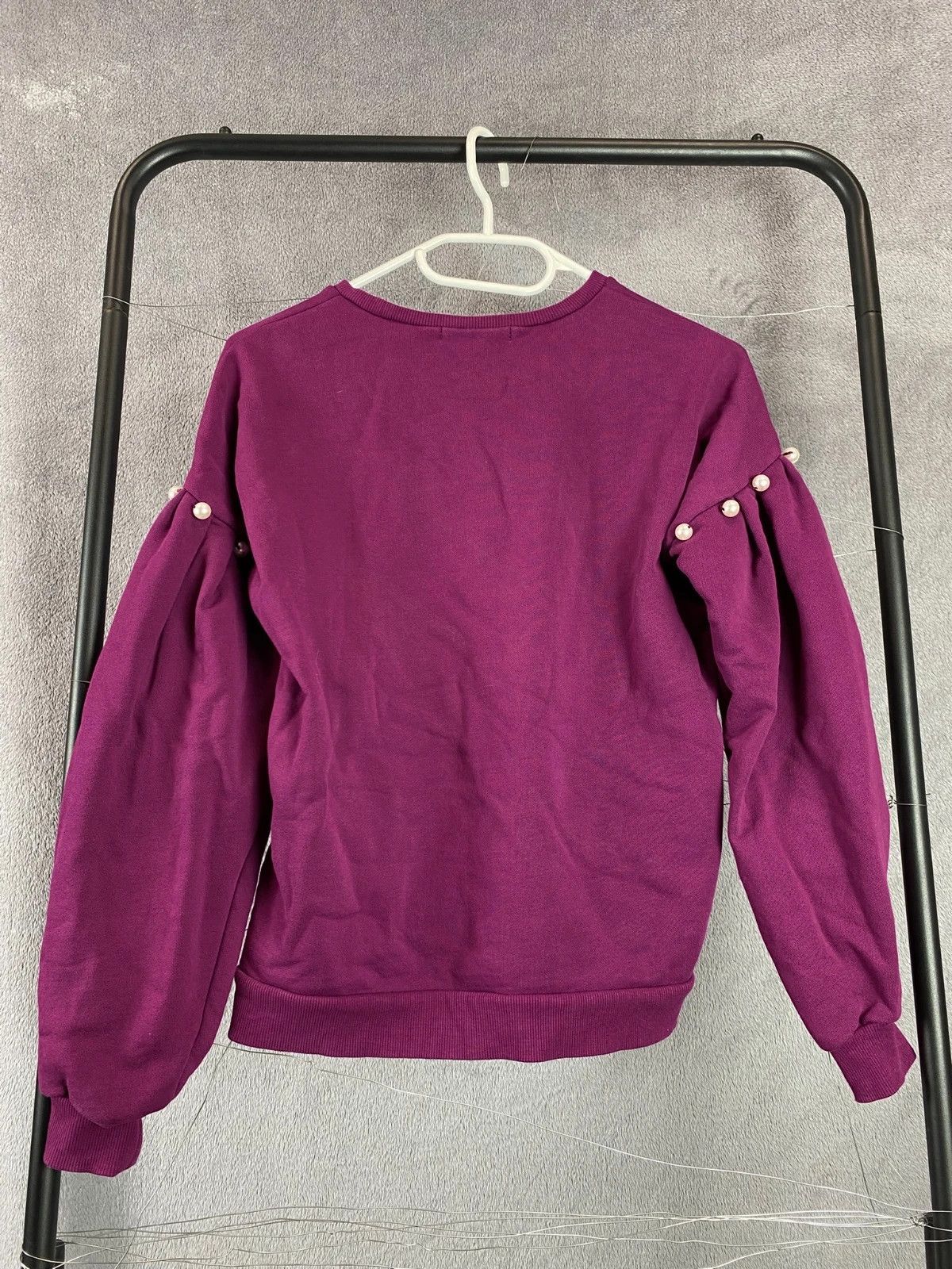 Rebecca Minkoff Rebecca Minkoff Beaded Purple Crewneck Y2K XXS Size XXS / US 00 / IT 34 - 3 Thumbnail