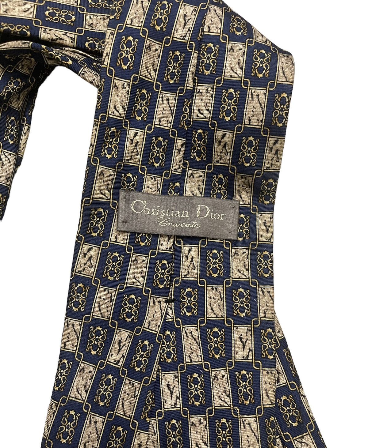 Christian Dior Monsieur Christian Dior silk Necktie Size ONE SIZE - 3 Thumbnail