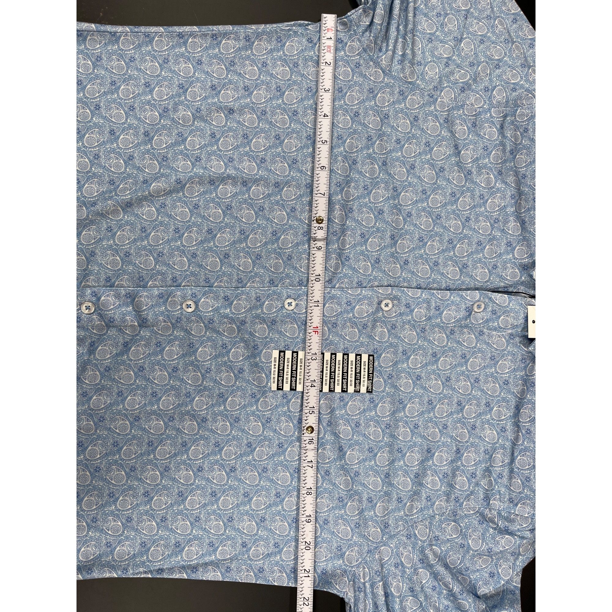 Designer Nick Graham SKU 7844 Mens Light blue Stretch Modern Fit Long Size US M / EU 48-50 / 2 - 3 Thumbnail