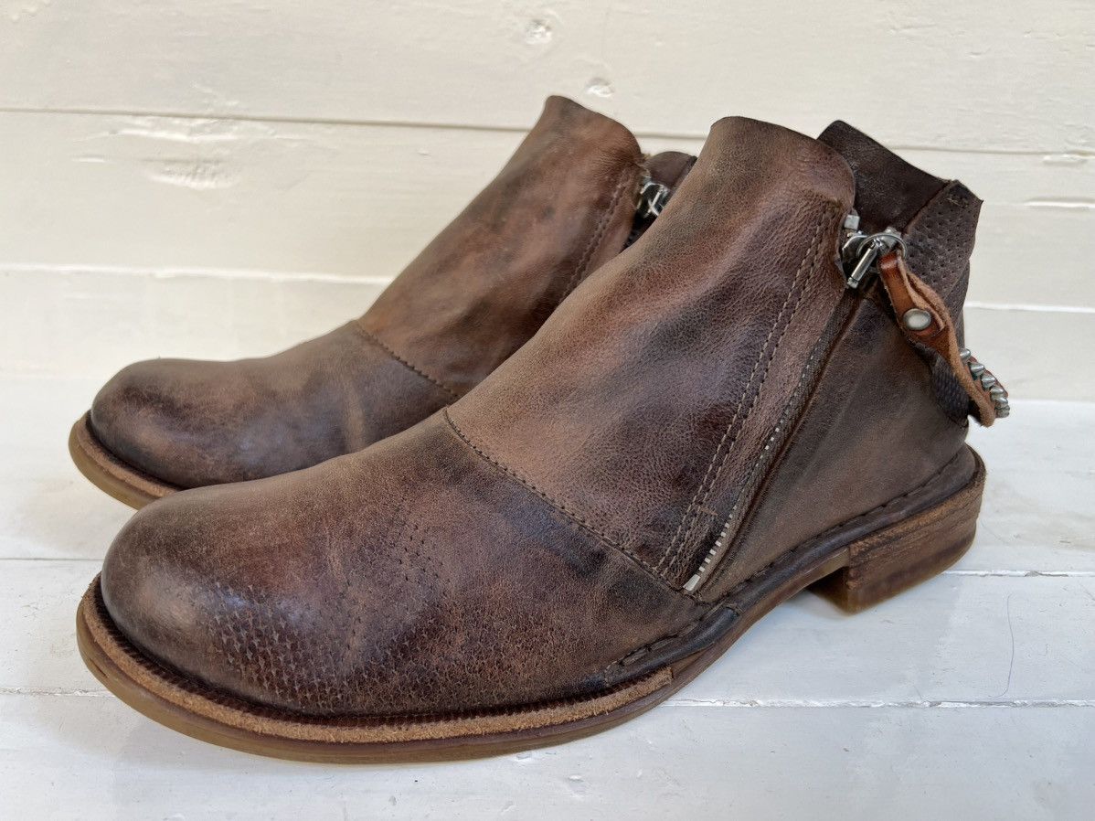 A.S.98 Airstep AS. 98 Women’s Leather Low Ankle Biker Moto Boots Size US 10 / IT 40 - 3 Thumbnail