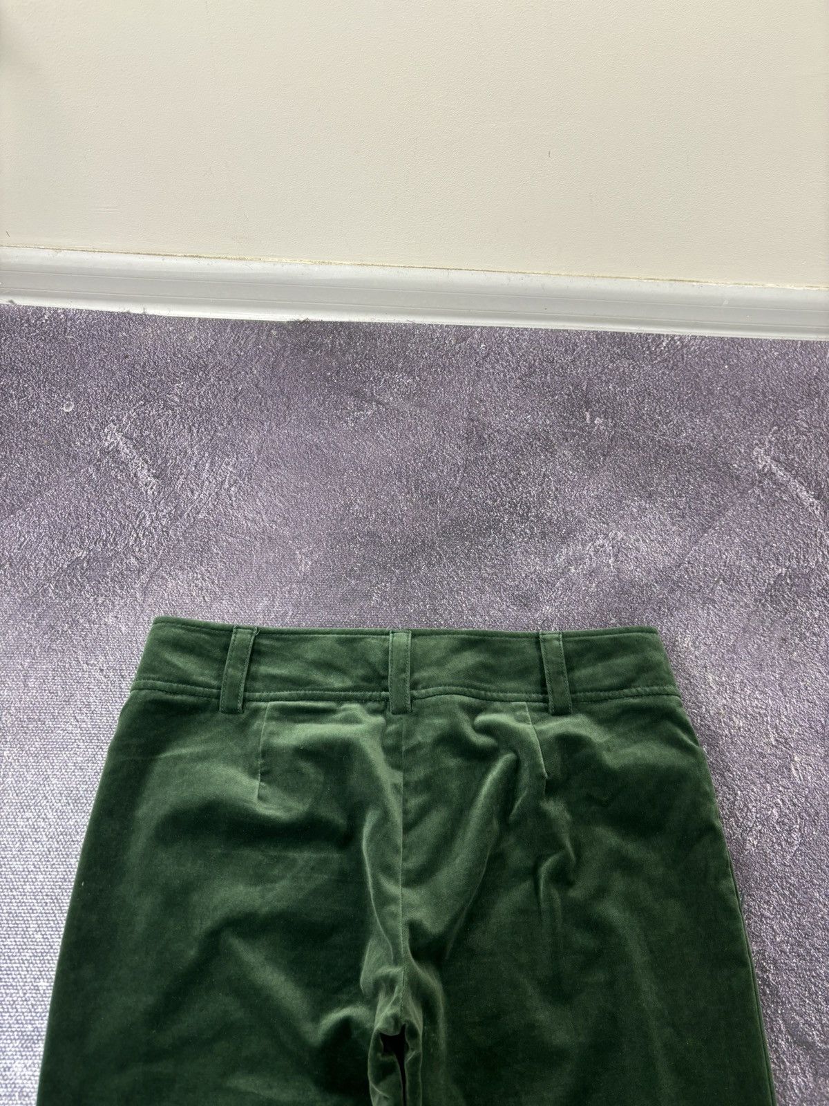 Etro Etro Velour Velvet Emerald Green Plush Women’s Luxury Pants Size 30" / US 8 / IT 44 - 14 Thumbnail