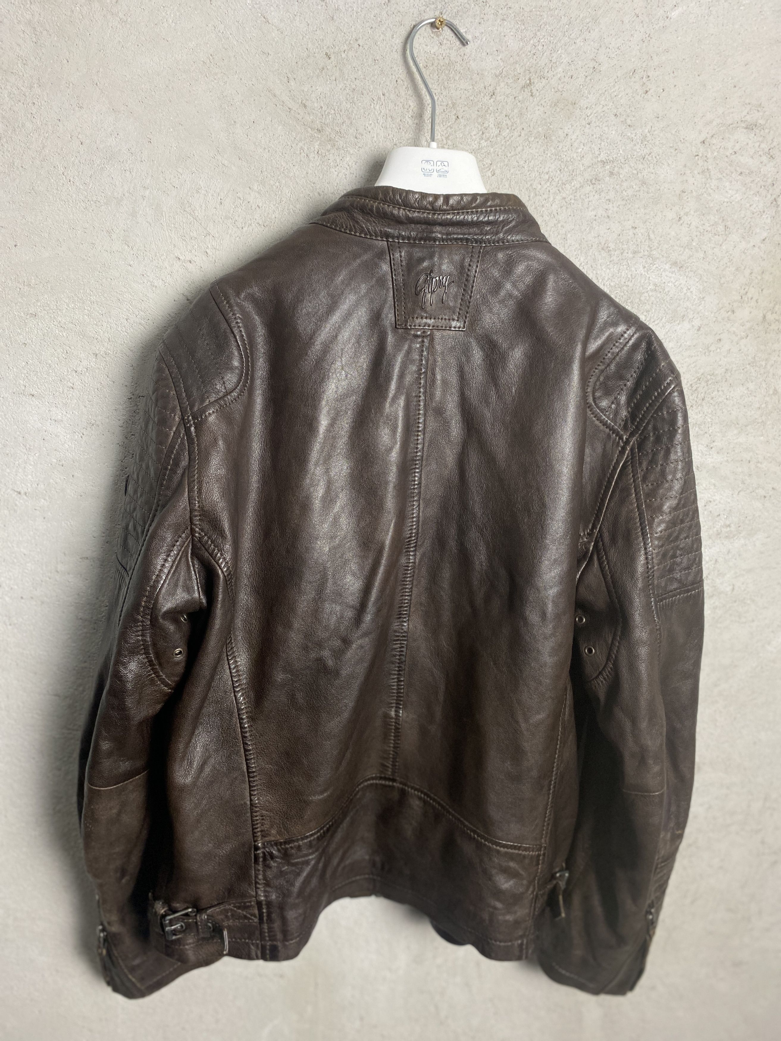 Gypsy Gipsy by Mauritius leather jacket brown y2k Size US L / EU 52-54 / 3 - 11 Thumbnail