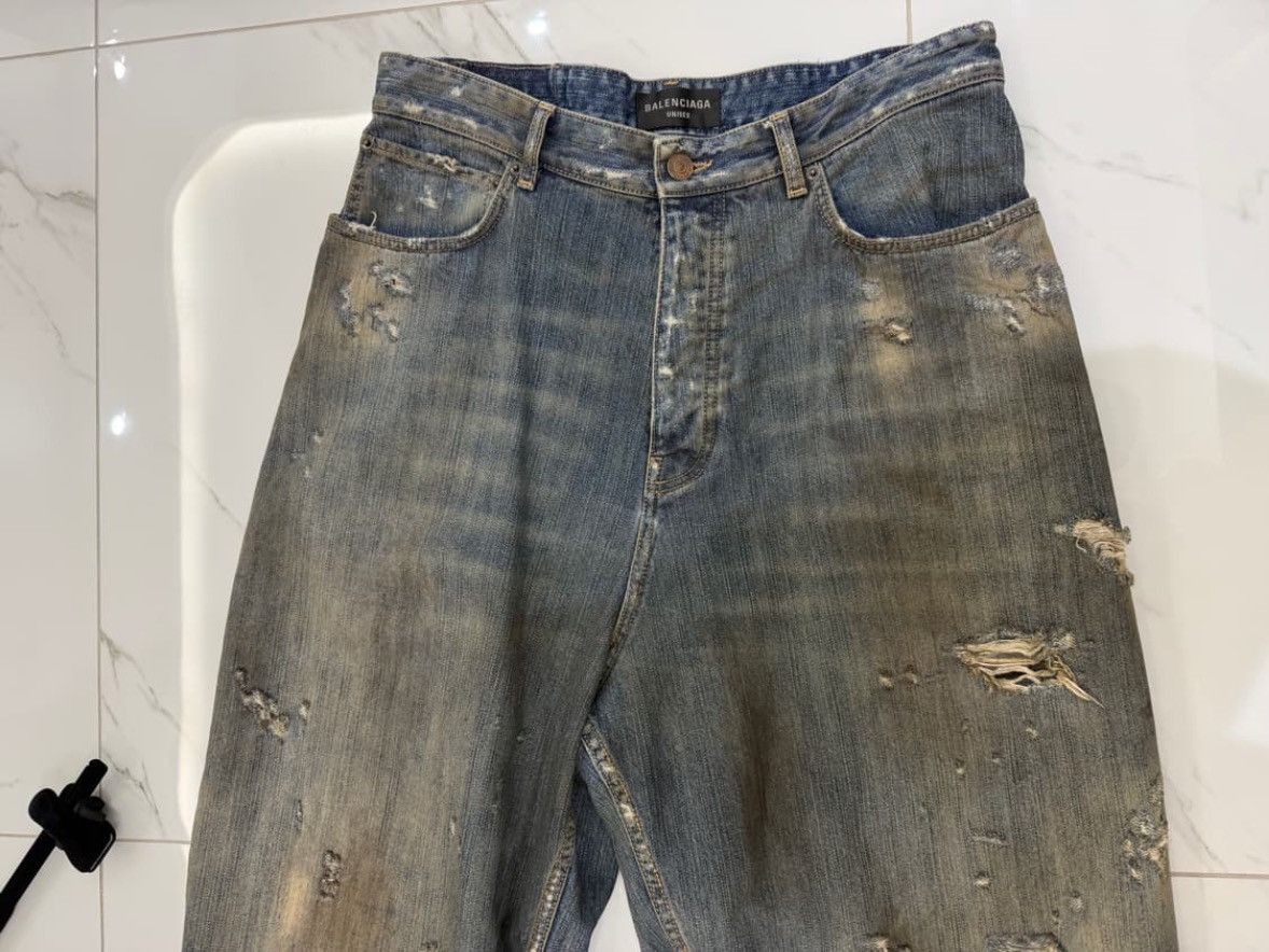 Balenciaga Balenciaga Super Destroyed Jeans Size US 31 - 3 Thumbnail
