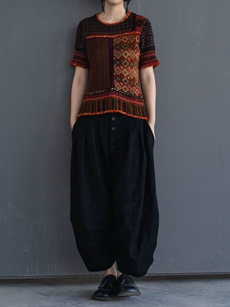Kenzo 1990s KENZO Vintage Brown Knit Top - dmc Size US M / EU 48-50 / 2 - 1 Thumbnail