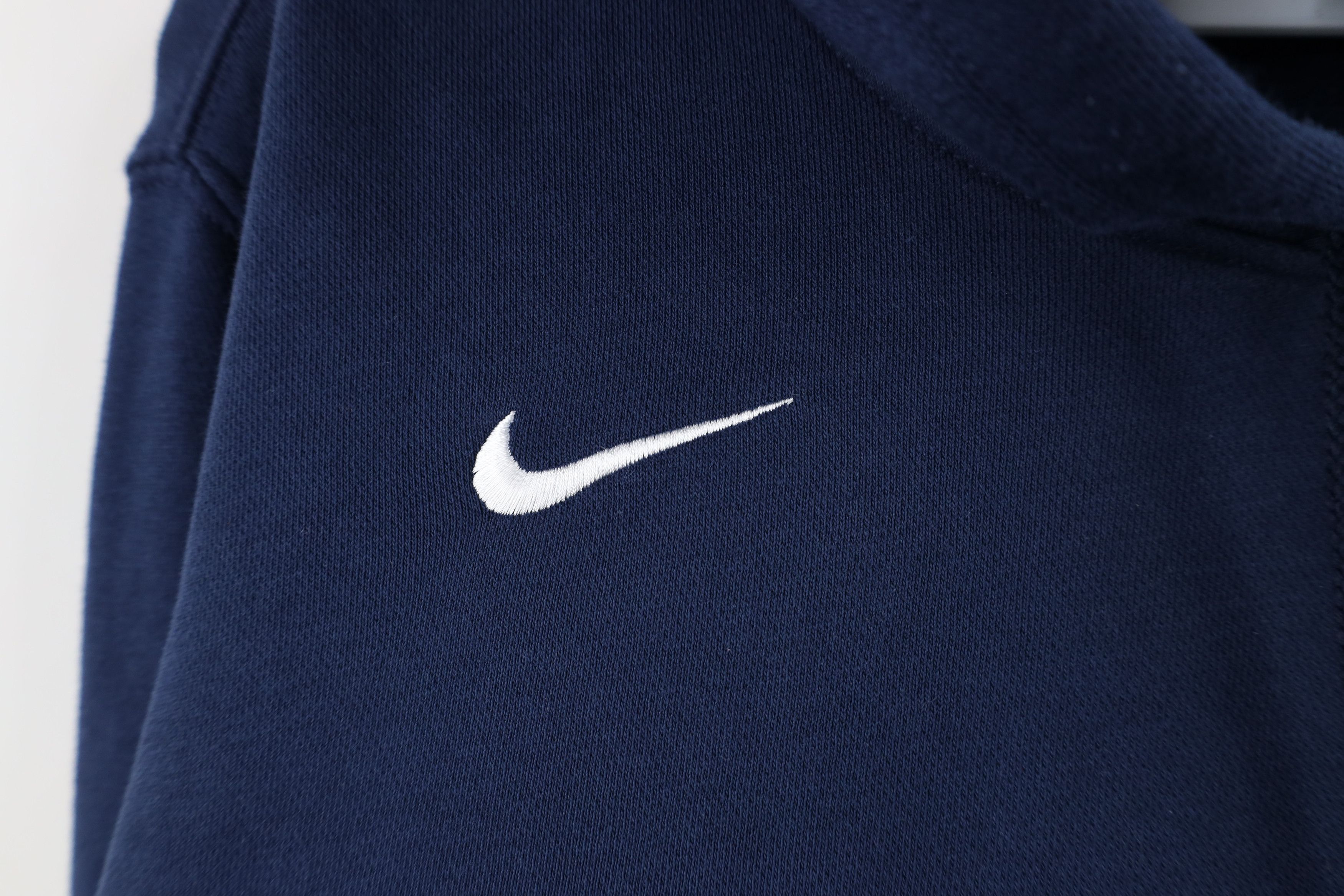 Nike Vintage Y2K Nike Scott Mini Swoosh Hoodie Sweatshirt Blue Size US L / EU 52-54 / 3 - 4 Thumbnail