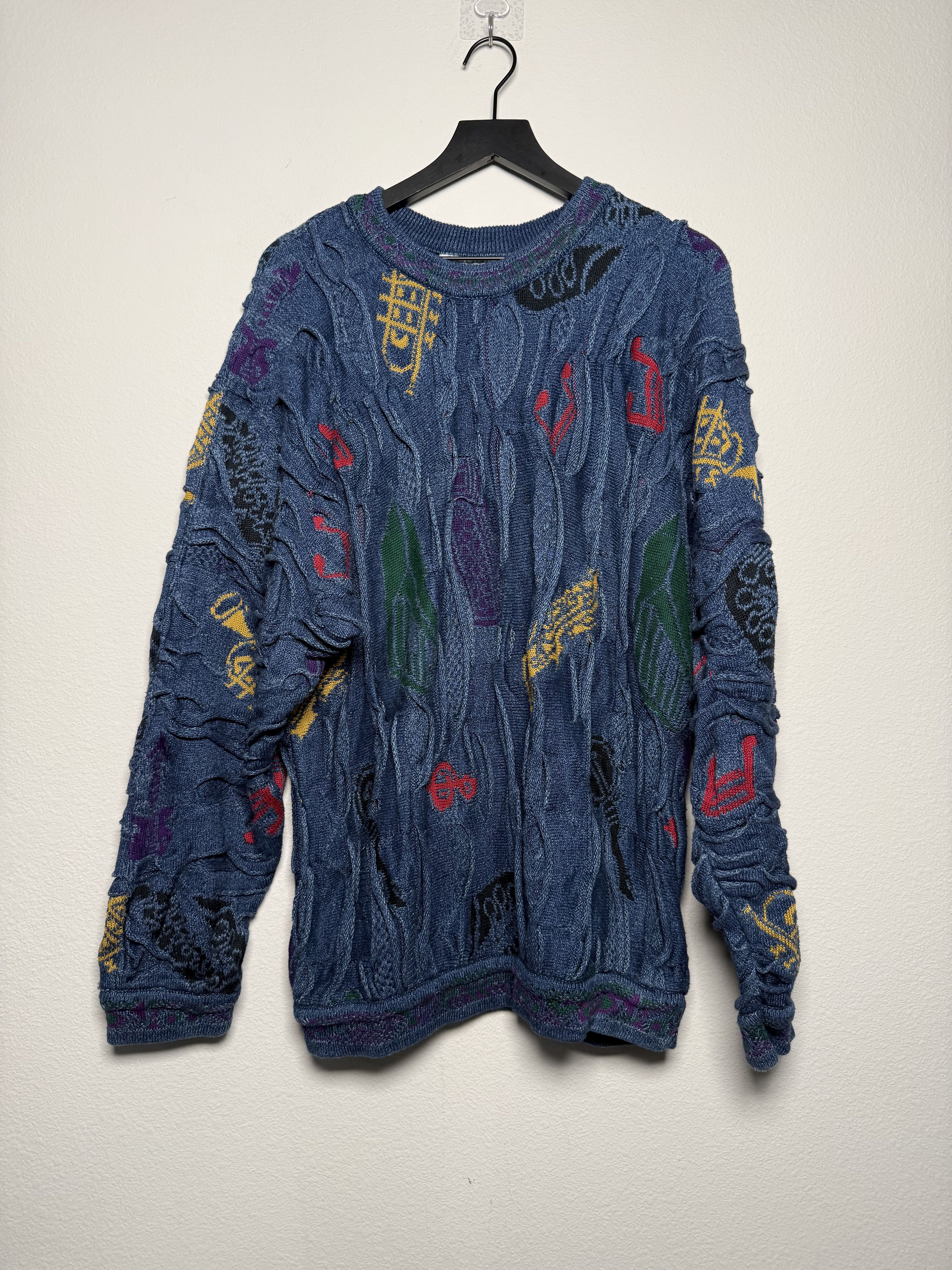 Coogi Mens COOGI Blues Knit Sweater Size US M / EU 48-50 / 2 - 3 Thumbnail
