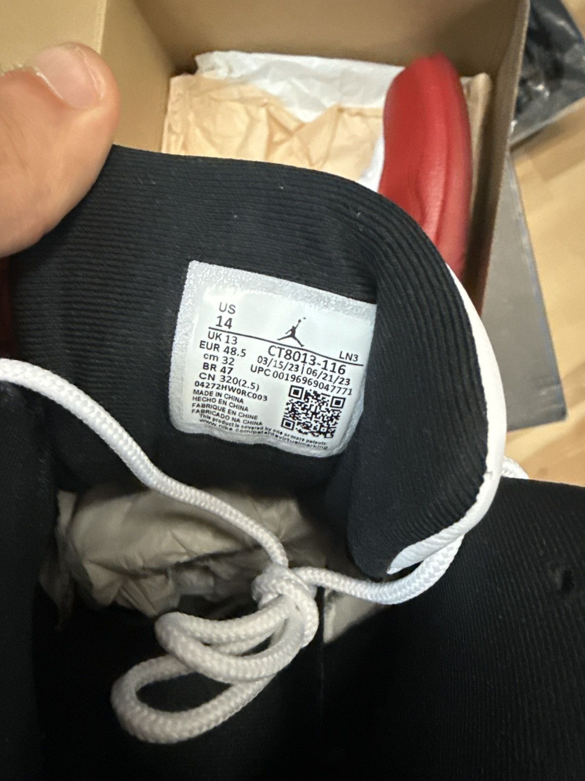 Jordan Brand Air Jordan 12 "Cherry" Size US 14 / EU 47 - 5 Thumbnail