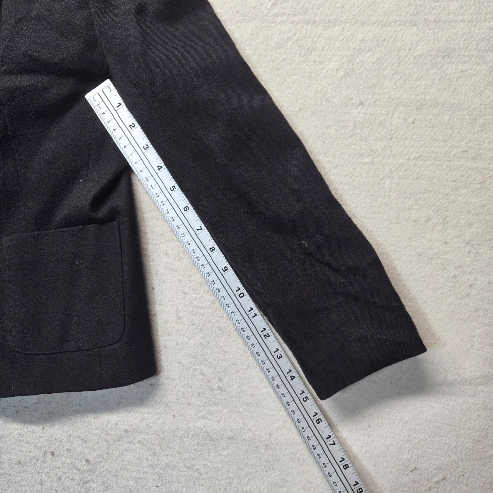 Vintage Kim Rogers Jacket Womens Petite Black Lined Button Closure Adult 8P Long Sleeve Jacket (Fall Spring Summer) Size M / US 6-8 / IT 42-44 - 5 Thumbnail