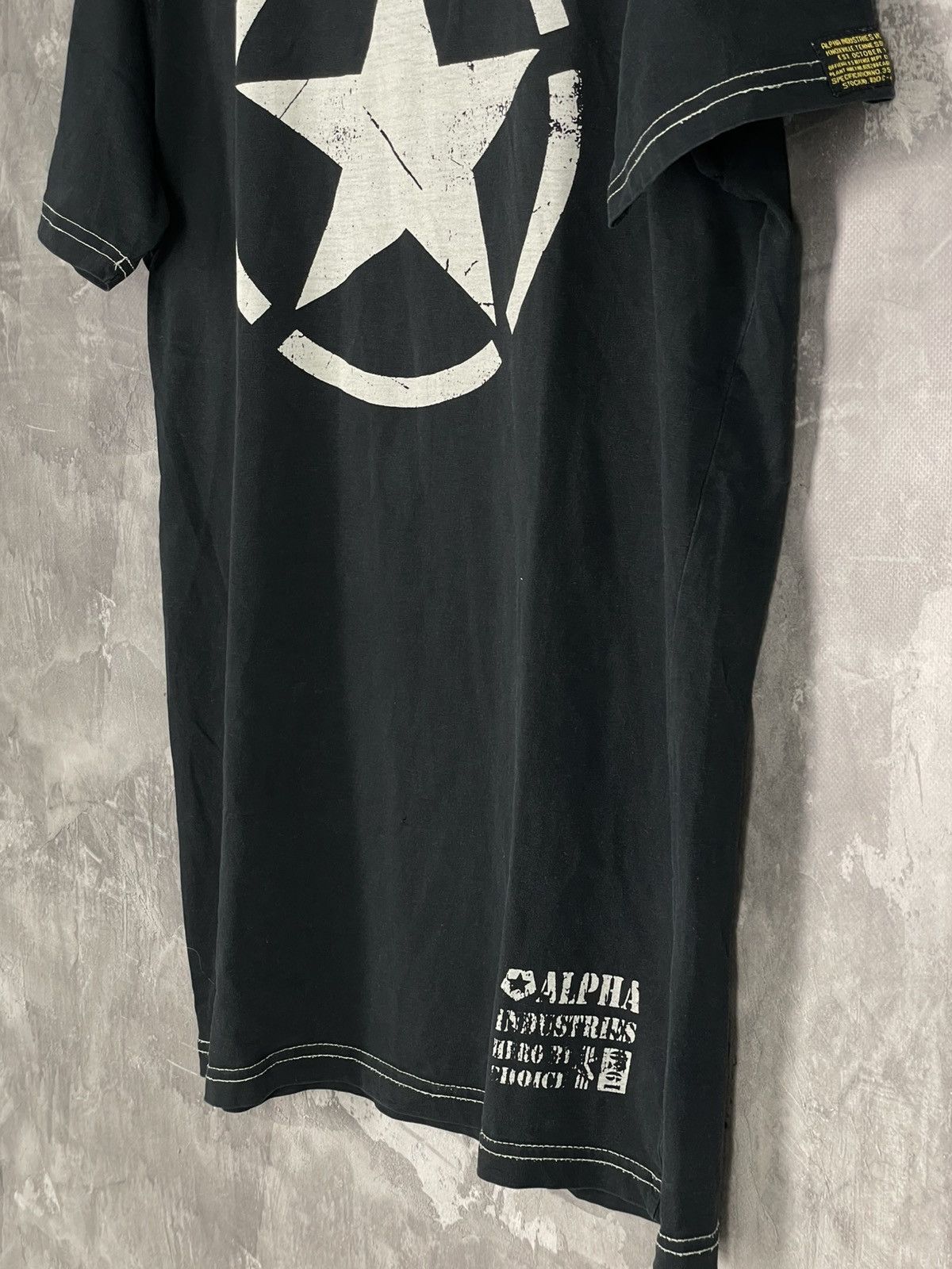 If Six Was Nine × Japanese Brand × Le Grande Bleu (L.G.B.) Avant Garde Japanese Crazy Opium Alpha Industries Y2K Tshirt Size US S / EU 44-46 / 1 - 8 Thumbnail