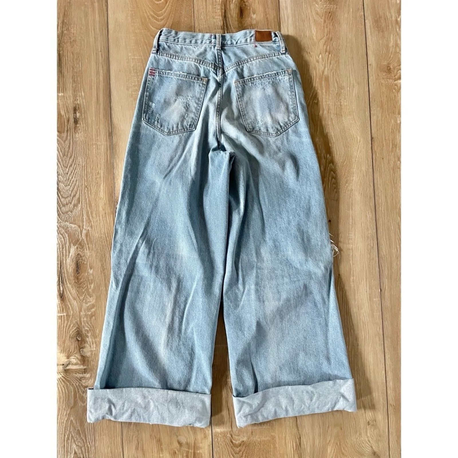 Bdg Urban Outfitters 🌺 BDG Baggy Skater Distressed Jeans Size 26" / US 2 / IT 38 - 2 Thumbnail