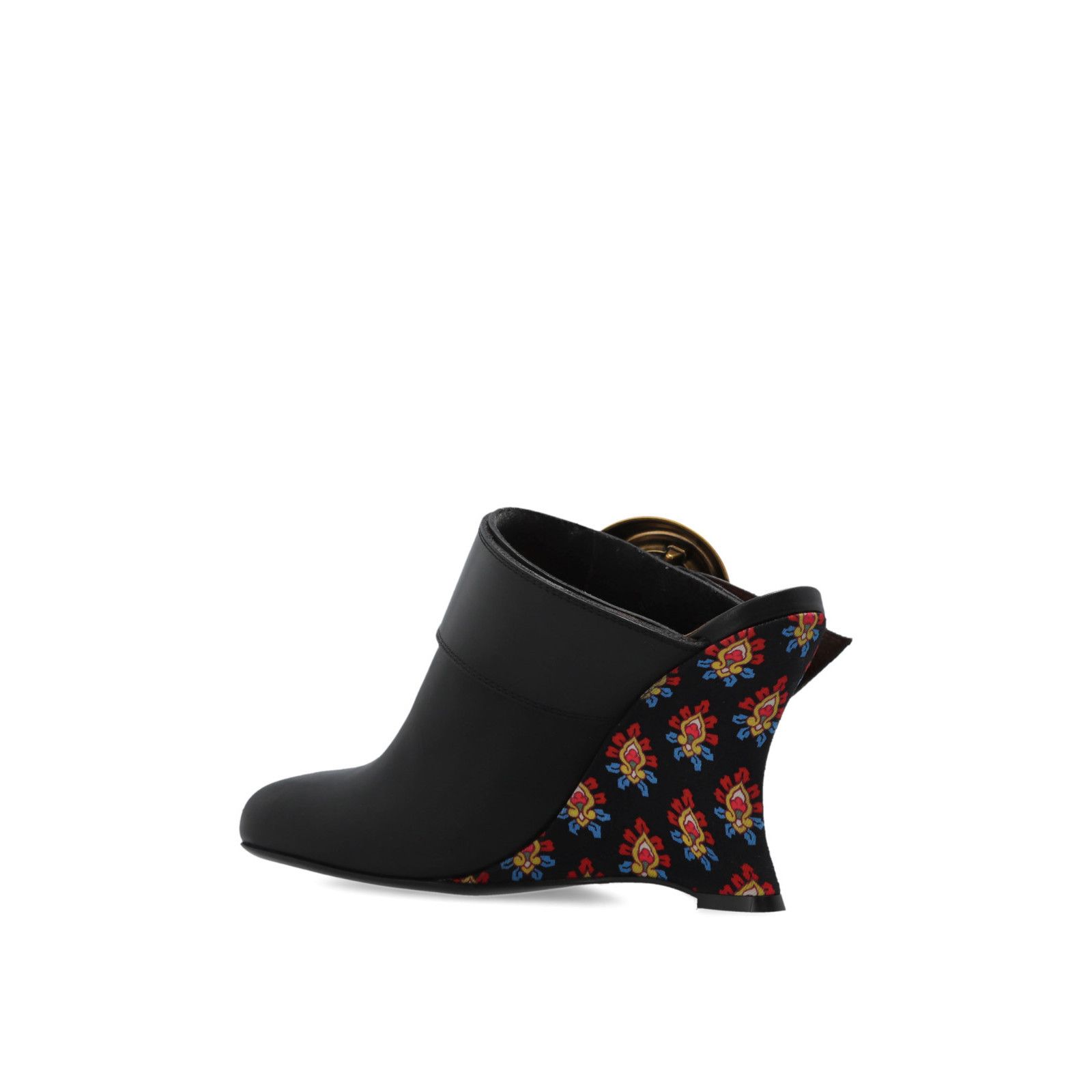 Etro ETRO Black Wedge Mules New & Authentic (Women's size:10;) Size US 10 / IT 40 - 3 Thumbnail