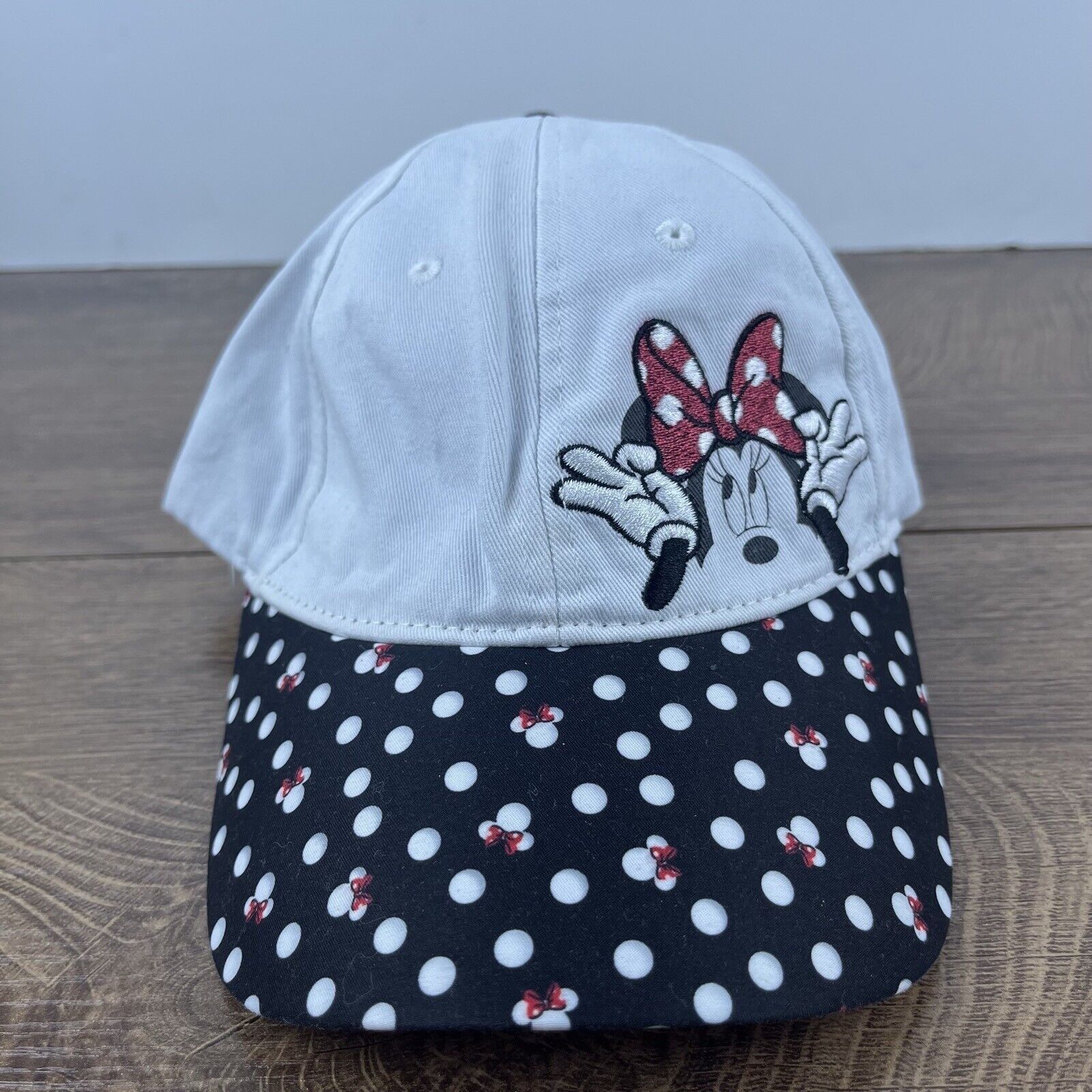 Other Minni Mouse Hat Mini Mouse Hat White Adjustable Hat White Ad Size ONE SIZE - 2 Thumbnail