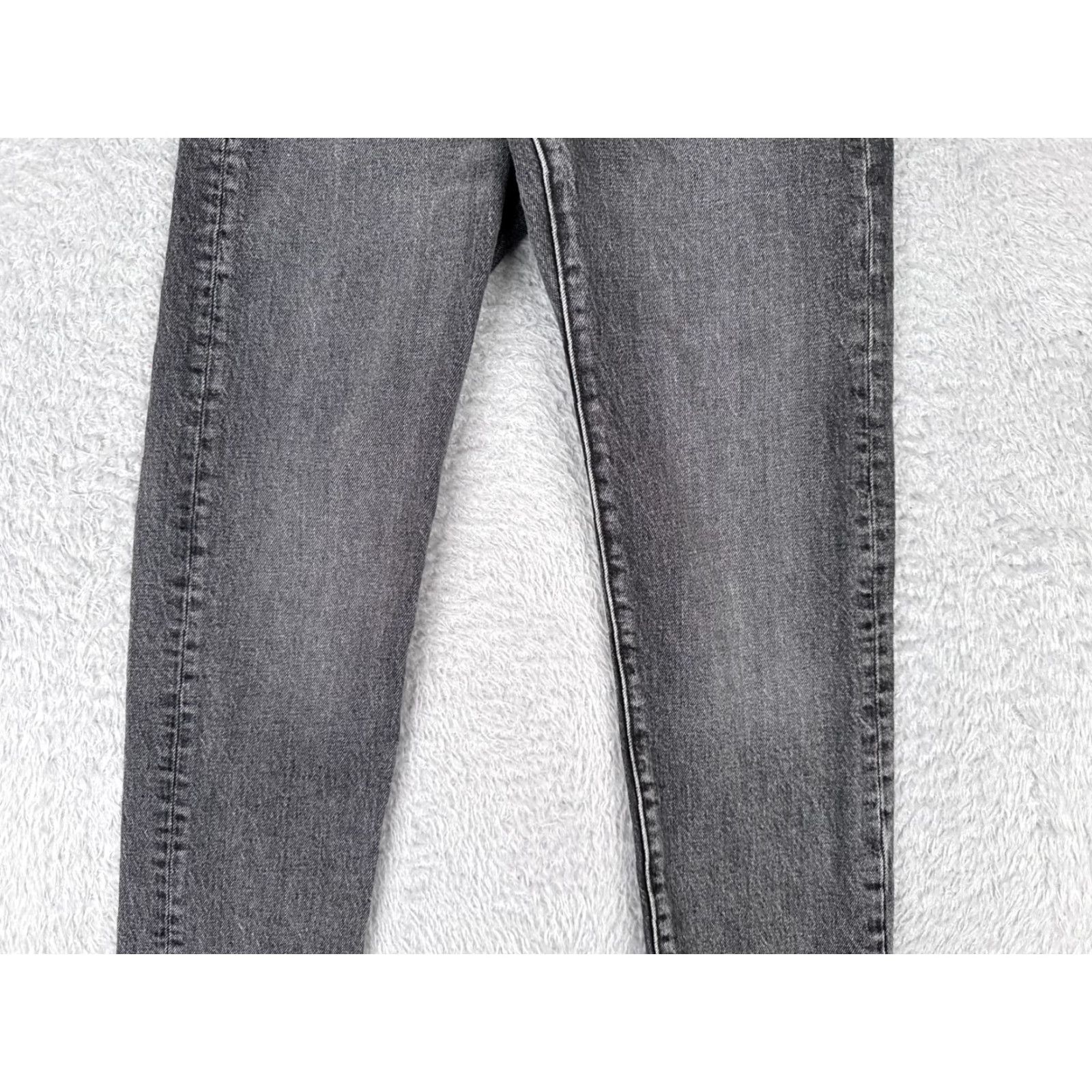 Levi's Levi's Wedgie Fit Skinny Jeans Womens 24 Black Denim 90s Retro Mid Rise Stretch Cotton Size 42" / US 20 - 3 Thumbnail