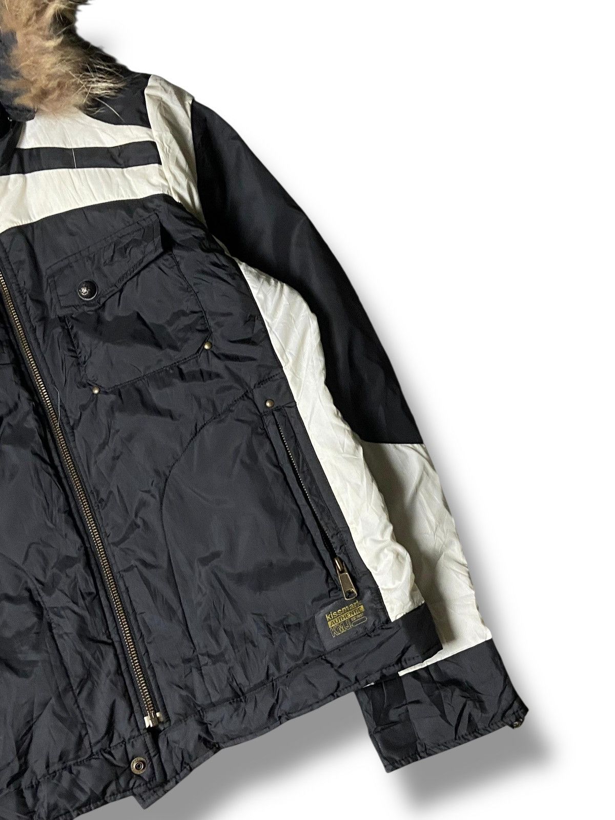 Japanese Brand KissMark Brand Insulated Jacket with Faux Fur Hood (160) Size US M / EU 48-50 / 2 - 4 Thumbnail