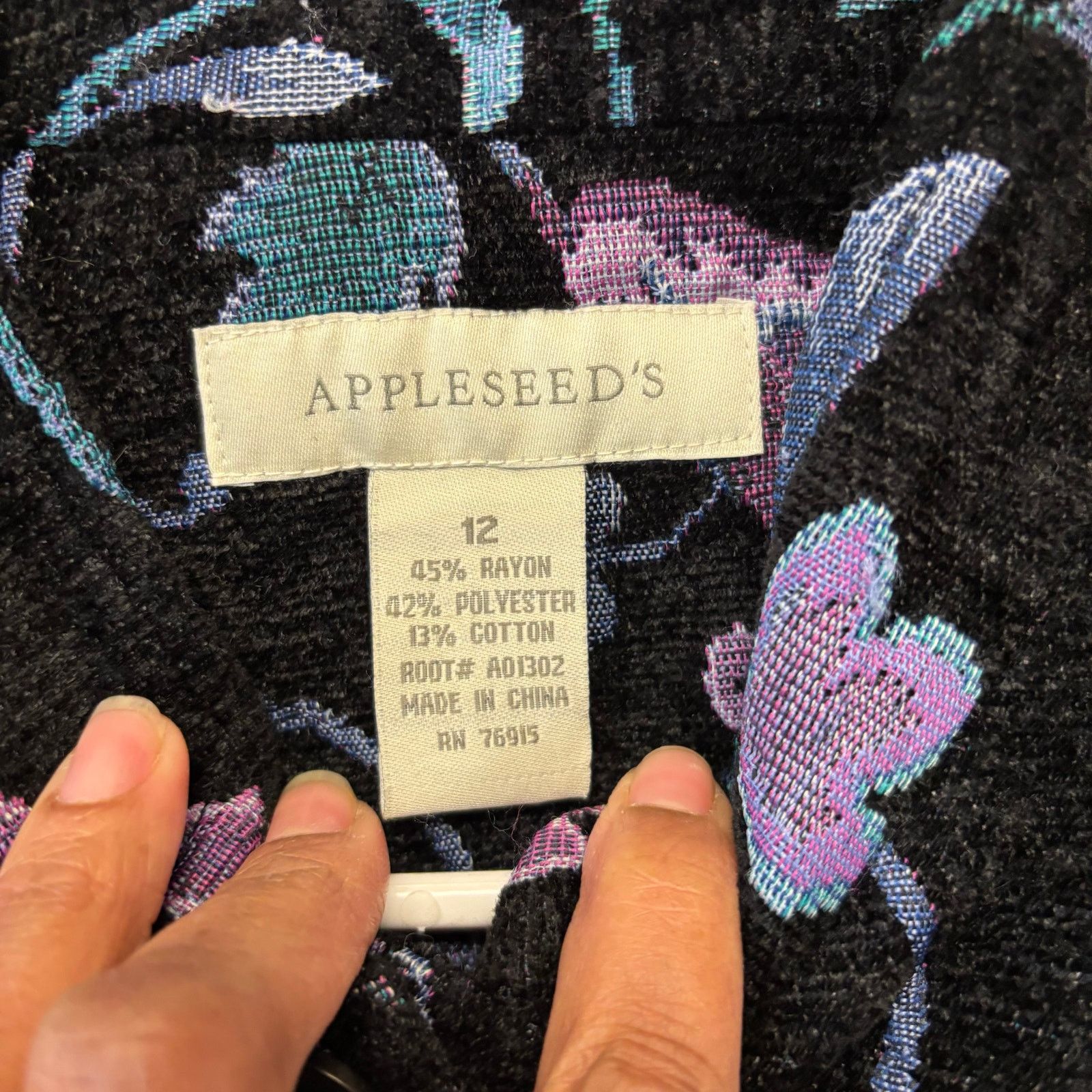 Other Appleseed's Tapestry Blazer Sz 12 Damask Floral Granny Size XL / US 12-14 / IT 48-50 - 3 Thumbnail