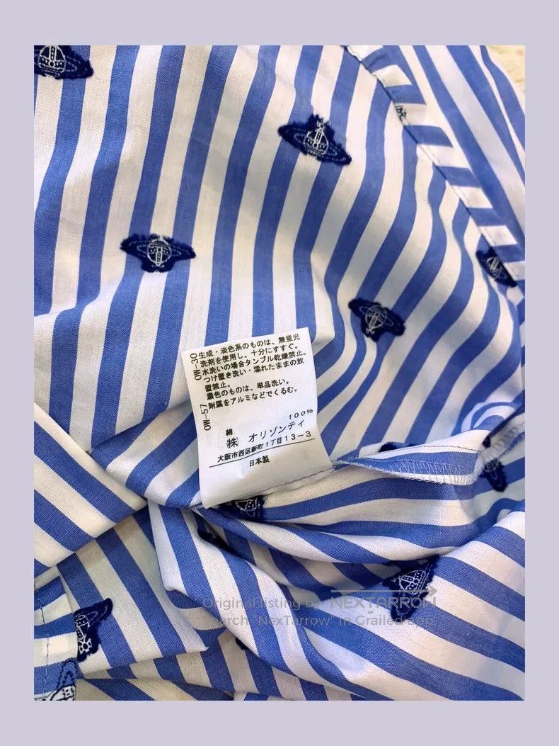 Vivienne Westwood Vivienne Westwood Striped full print shirt, long sleeve, s Size M / US 6-8 / IT 42-44 - 4 Thumbnail