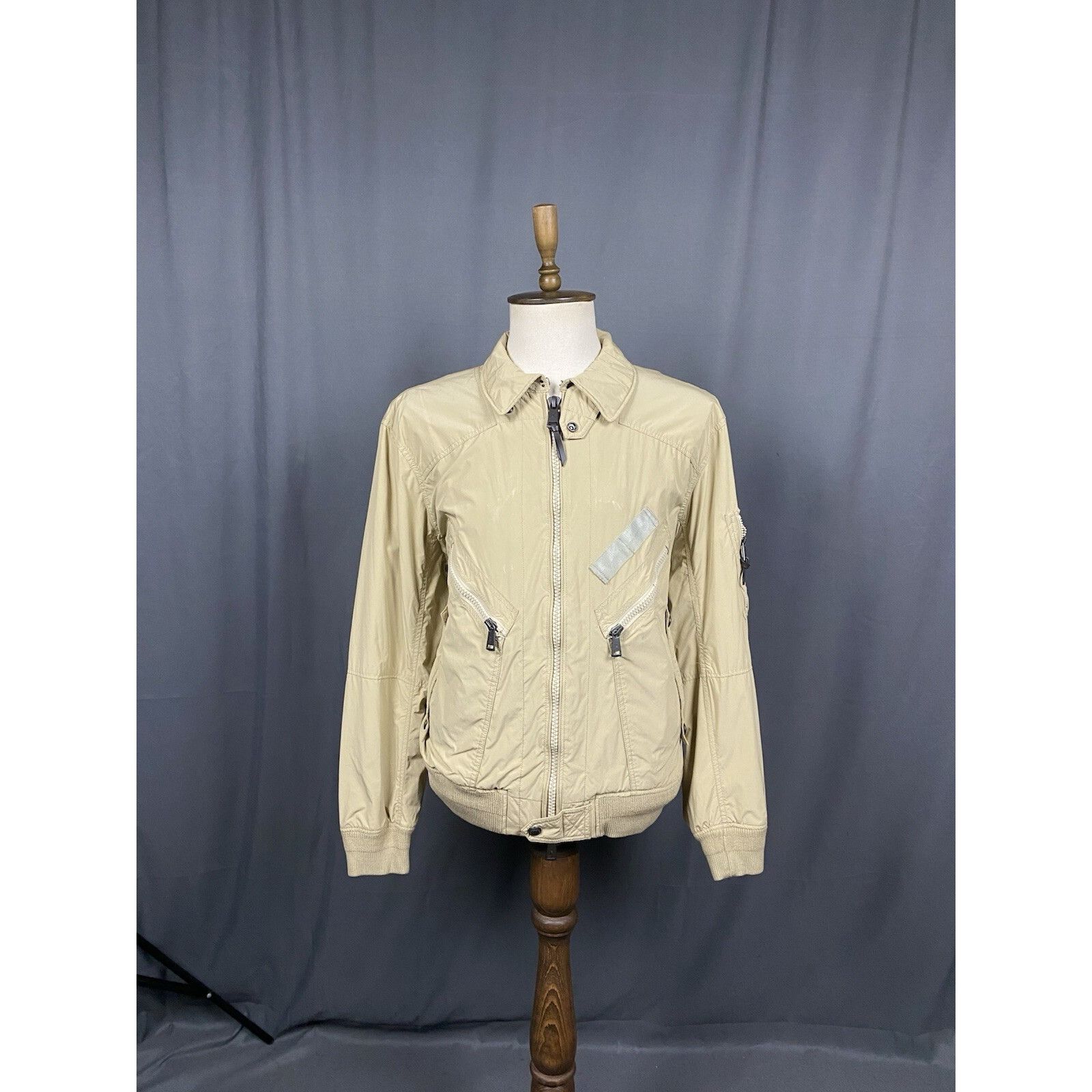 Polo Ralph Lauren Polo Ralph Lauren Men's Beige Nylon Multipocket Bomber Jacke Size US XXL / EU 58 / 5 - 3 Thumbnail