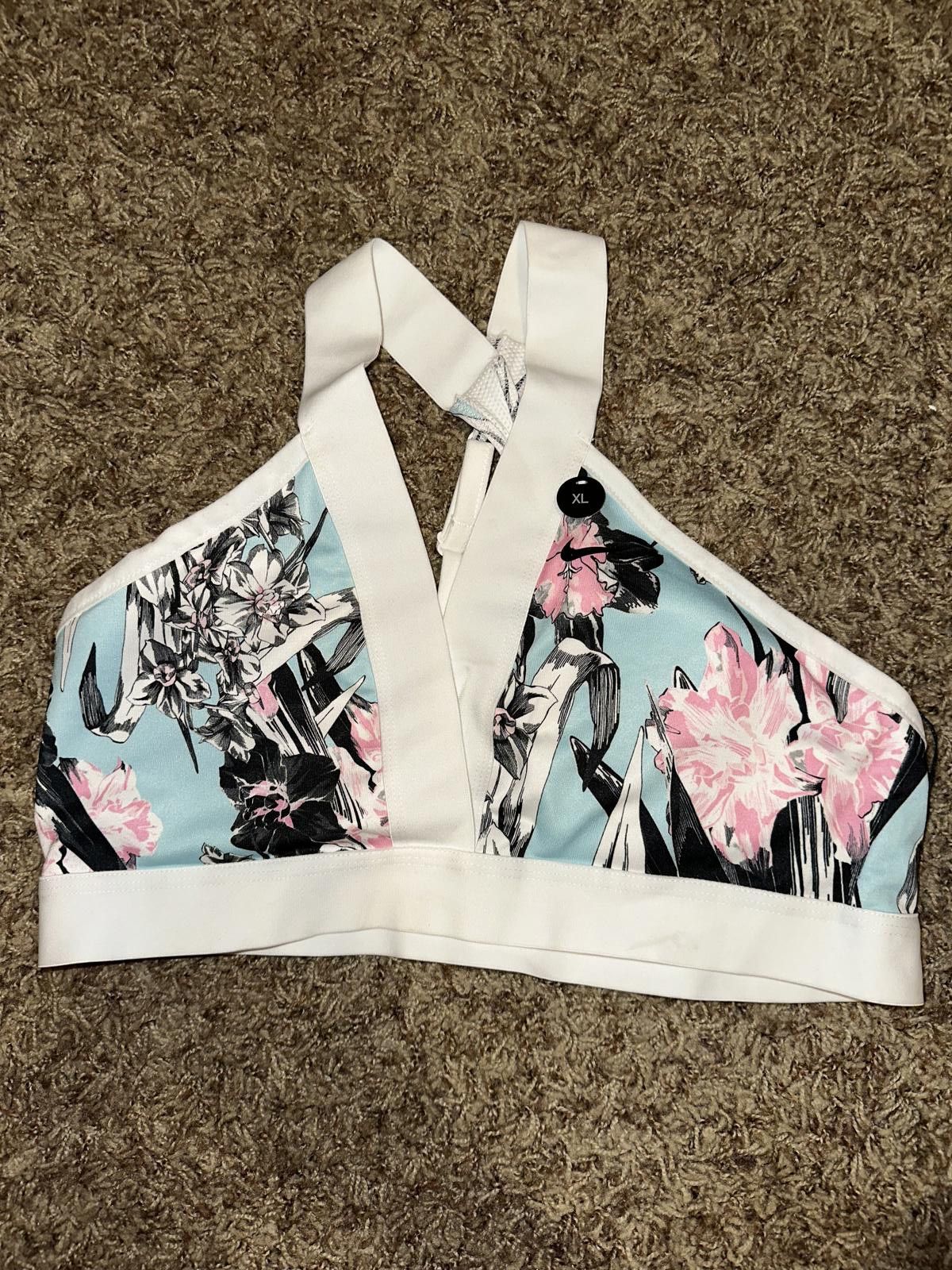 Nike Nike Women’s Indy Light Support Floral Sports Bra Size ONE SIZE - 1 Thumbnail
