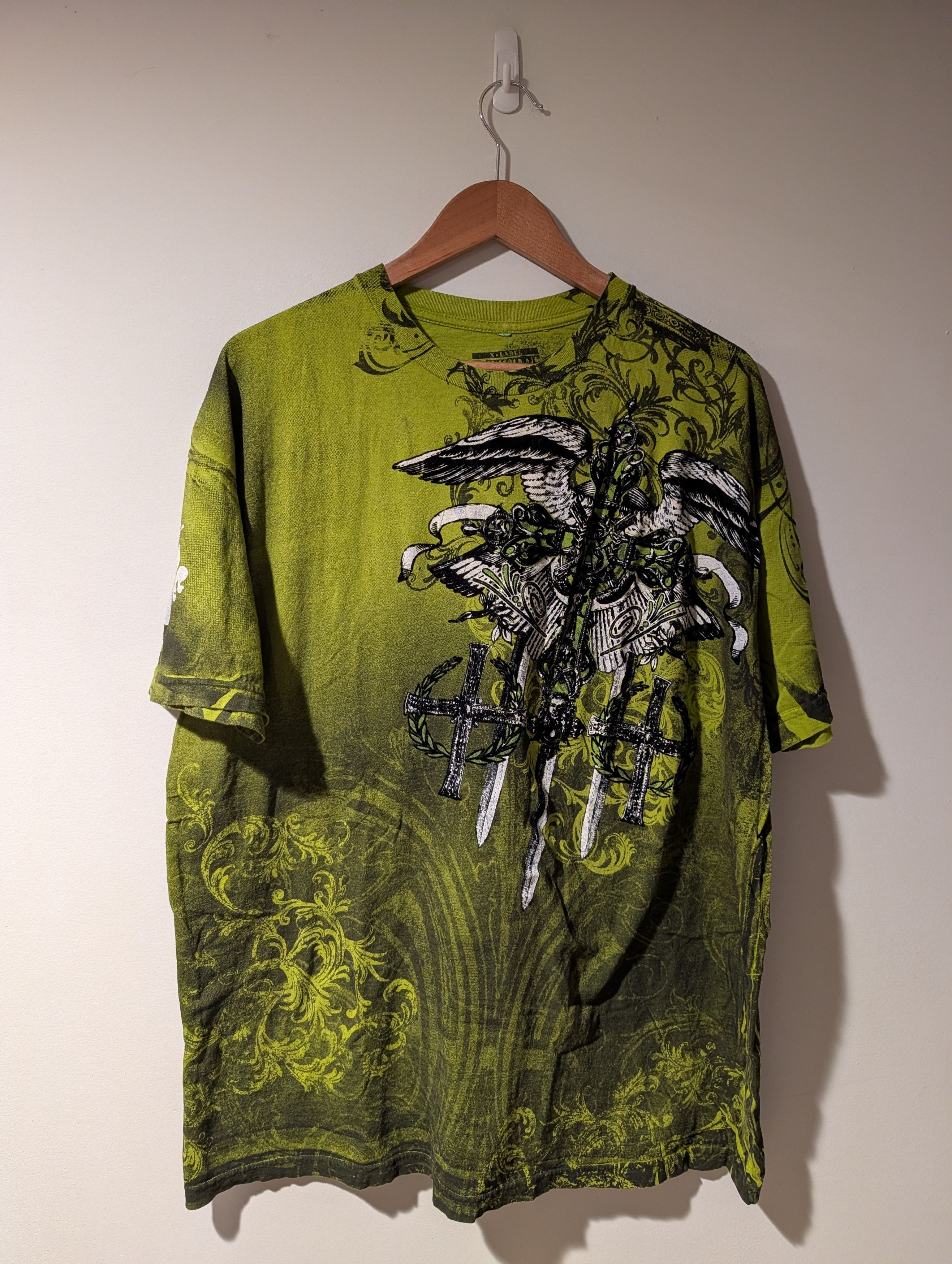 Raw State Vintage Raw State All Over Print T-Shirt Gothic Grunge AOP Size US XL / EU 56 / 4 - 1 Thumbnail