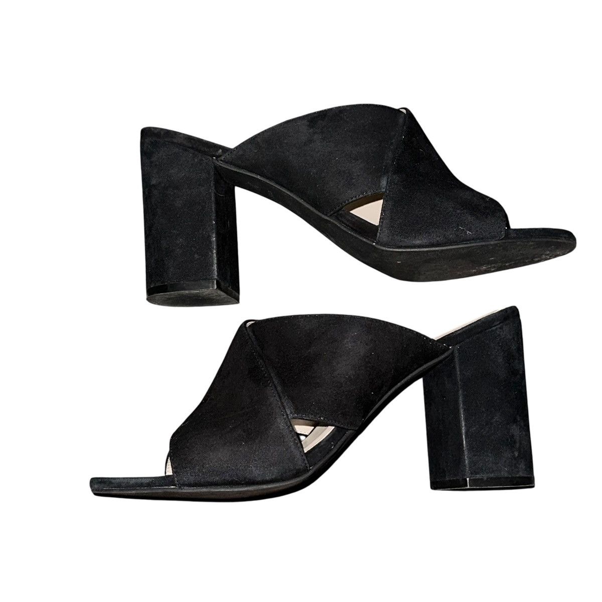 Cole Haan Cole Haan suede criss cross block heel open mule sandal Size US 8.5 / IT 38.5 - 3 Thumbnail