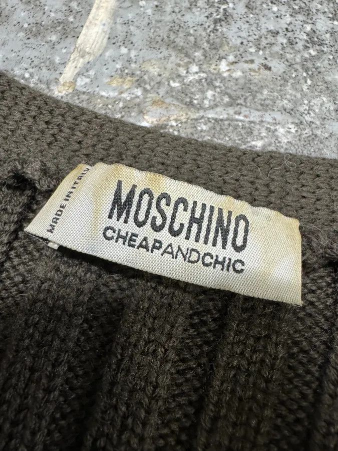Moschino × Vintage Moschino Black Fur Wool Buttoned Longsleeves Size L / US 10 / IT 46 - 6 Thumbnail