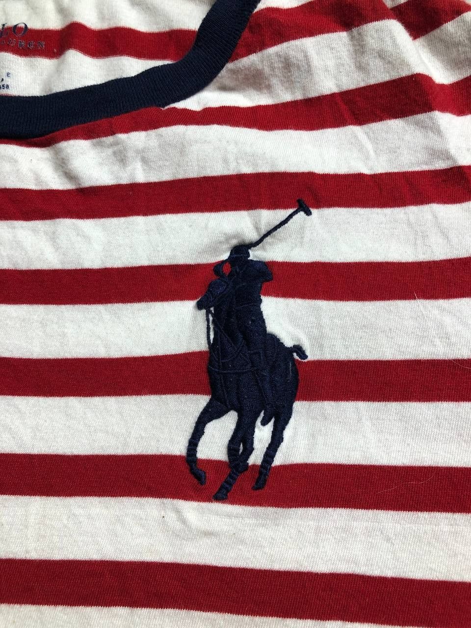 Polo Ralph Lauren Vintage Polo Ralph Lauren striped t-shirt big logo shirt Size US S / EU 44-46 / 1 - 4 Thumbnail