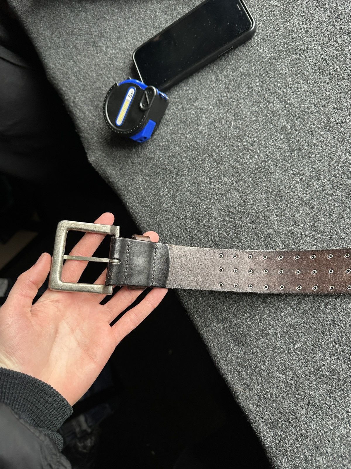 Other 🚨 LEATHER VNTG TRIUMPH MOTORCYCLE BELT RARE MOTO Size ONE SIZE - 9 Thumbnail