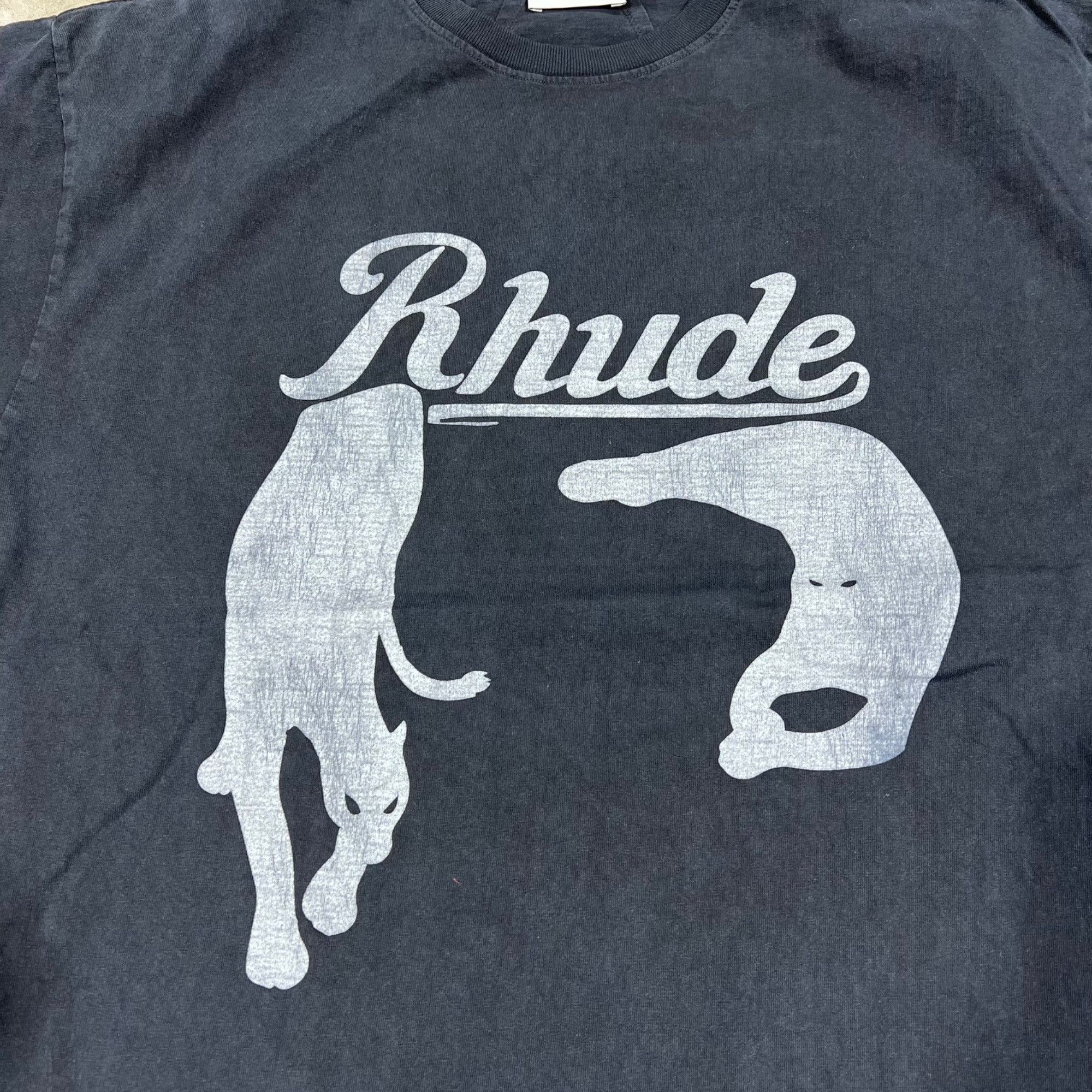 Rhude NEW RHUDE BLACK CAT TEE SZ SMALL Size US S / EU 44-46 / 1 - 3 Thumbnail