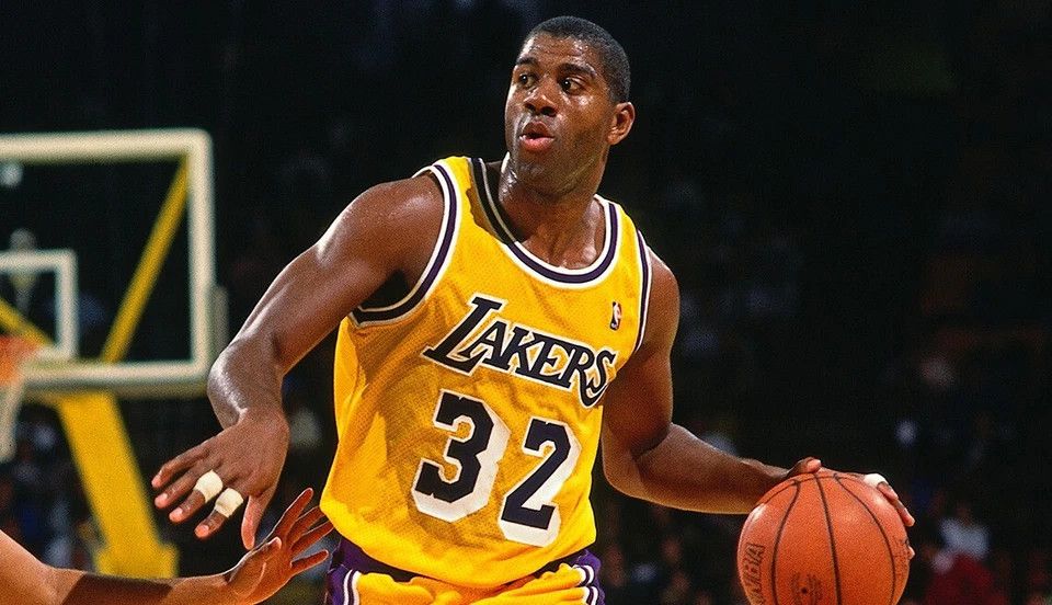 Mitchell & Ness × NBA × Vintage MAGIC JOHNSON 1984 JERSEY LAKERS JERSEY BASKETBALL SHIRT Size US S / EU 44-46 / 1 - 9 Thumbnail