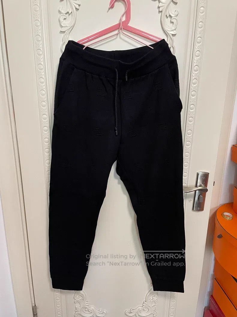 Fendi Fendi Dark pattern double F embroidered drawstring sweatpa Size US 34 / EU 50 - 1 Thumbnail