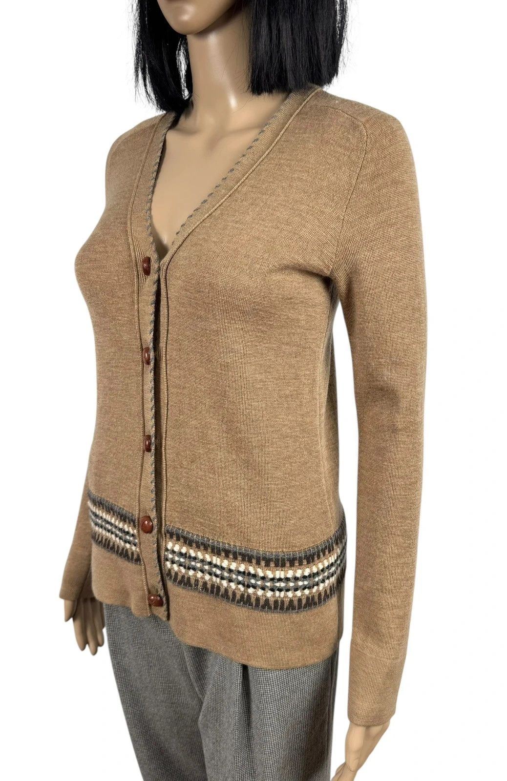 Weekend Max Mara Weekend Max Mara Wool Cardigan Emroidered size XS Size XS / US 0-2 / IT 36-38 - 4 Thumbnail