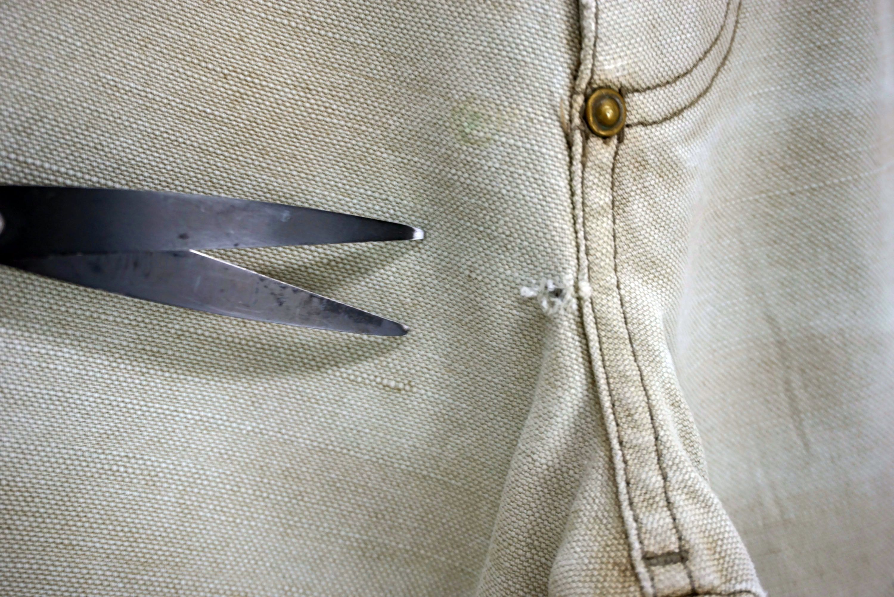 Vintage G-Star Jeans W30xL34 Linen Blend Union Workwear Carpenter Size US 29 - 6 Thumbnail