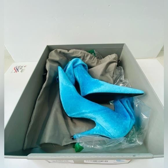 Balenciaga New Womens BALENCIAGA Velvet Printed Sock Boots Size 37","de Size US 7 / IT 37 - 3 Thumbnail