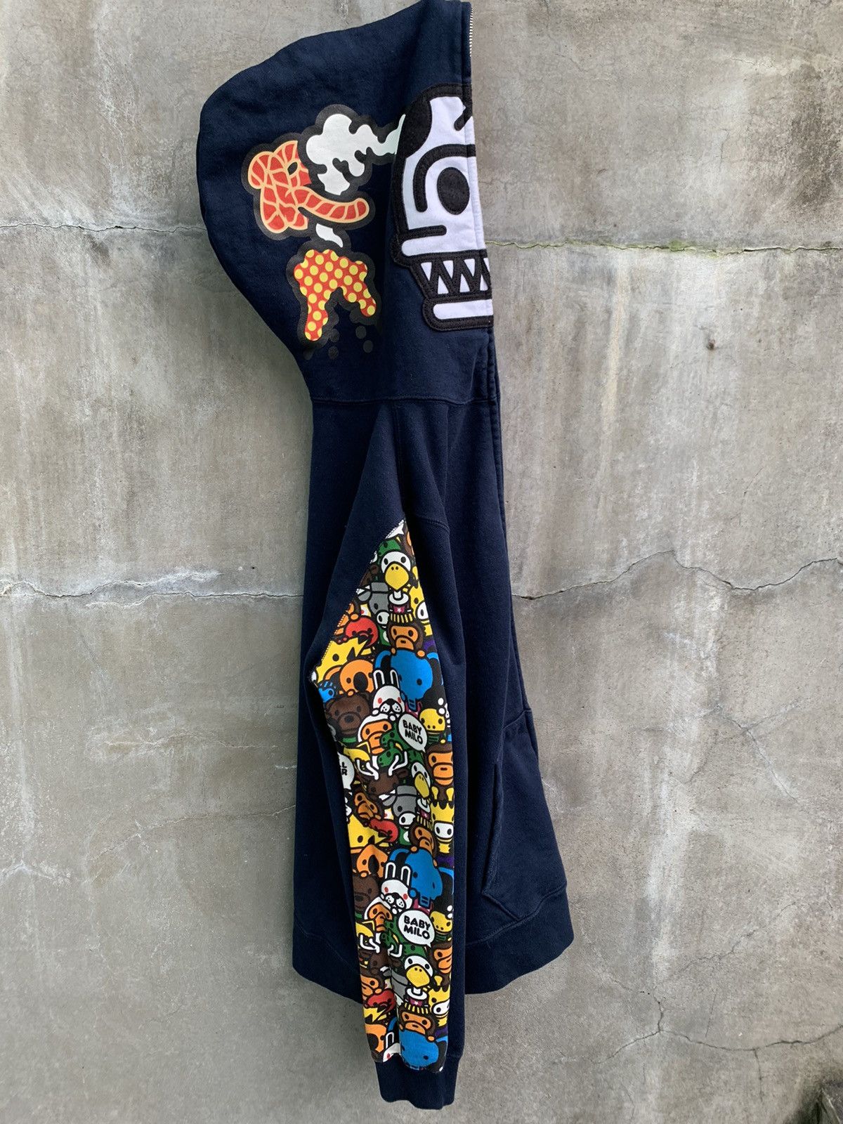 Bape Baby Milo x Jurassic Rex Full Zip Hoodie Size US S / EU 44-46 / 1 - 1 Thumbnail