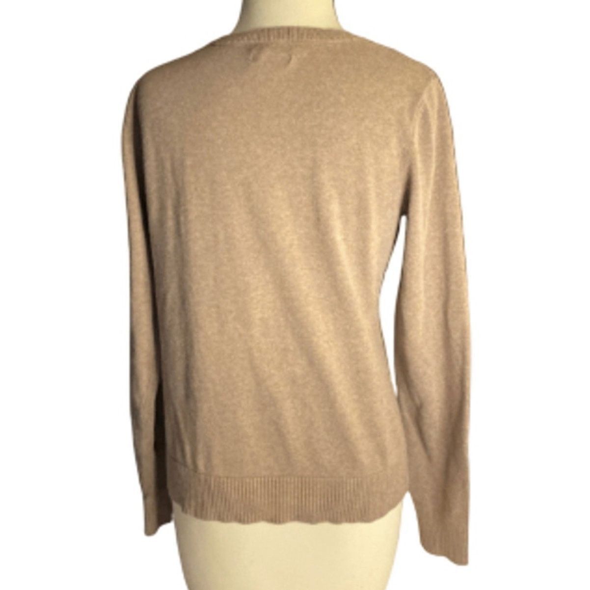 Izod Preppy Retro Argyle Knit Sweater Brown Pink Red V-Neck IZOD Size M / US 6-8 / IT 42-44 - 5 Thumbnail